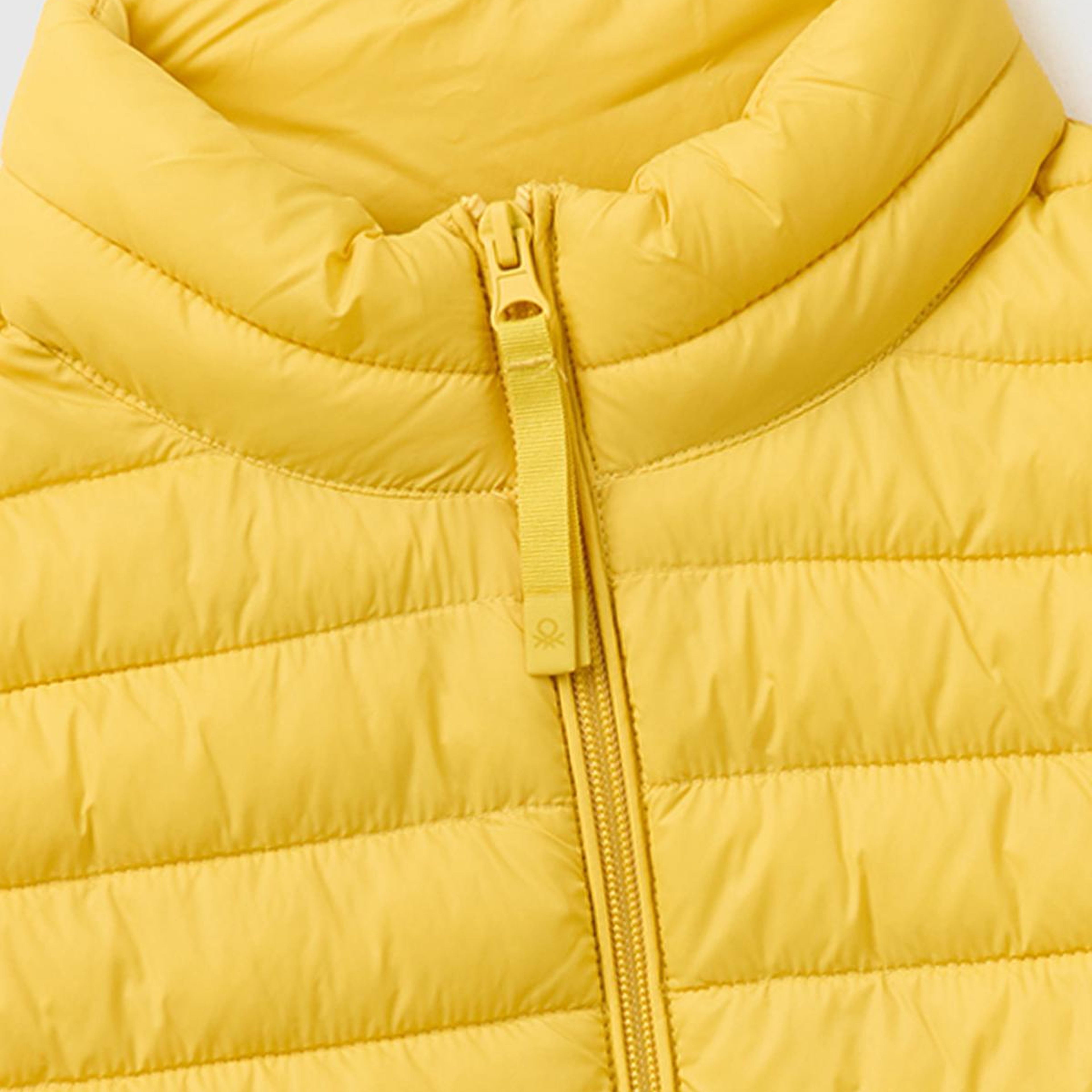 Erkek Sarı Polyester Dolgulu Regular Fit Yelek