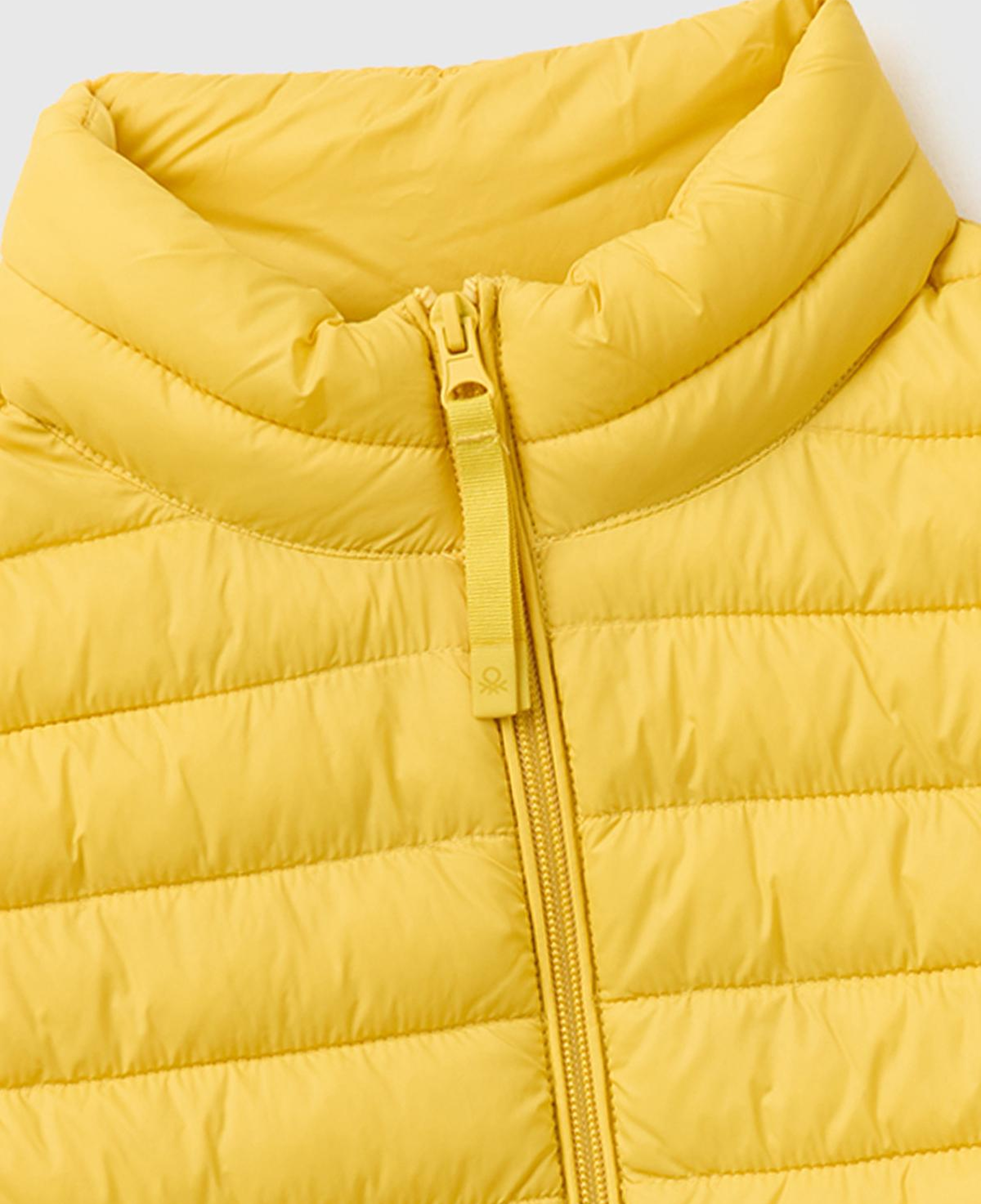 Erkek Sarı Polyester Dolgulu Regular Fit Yelek