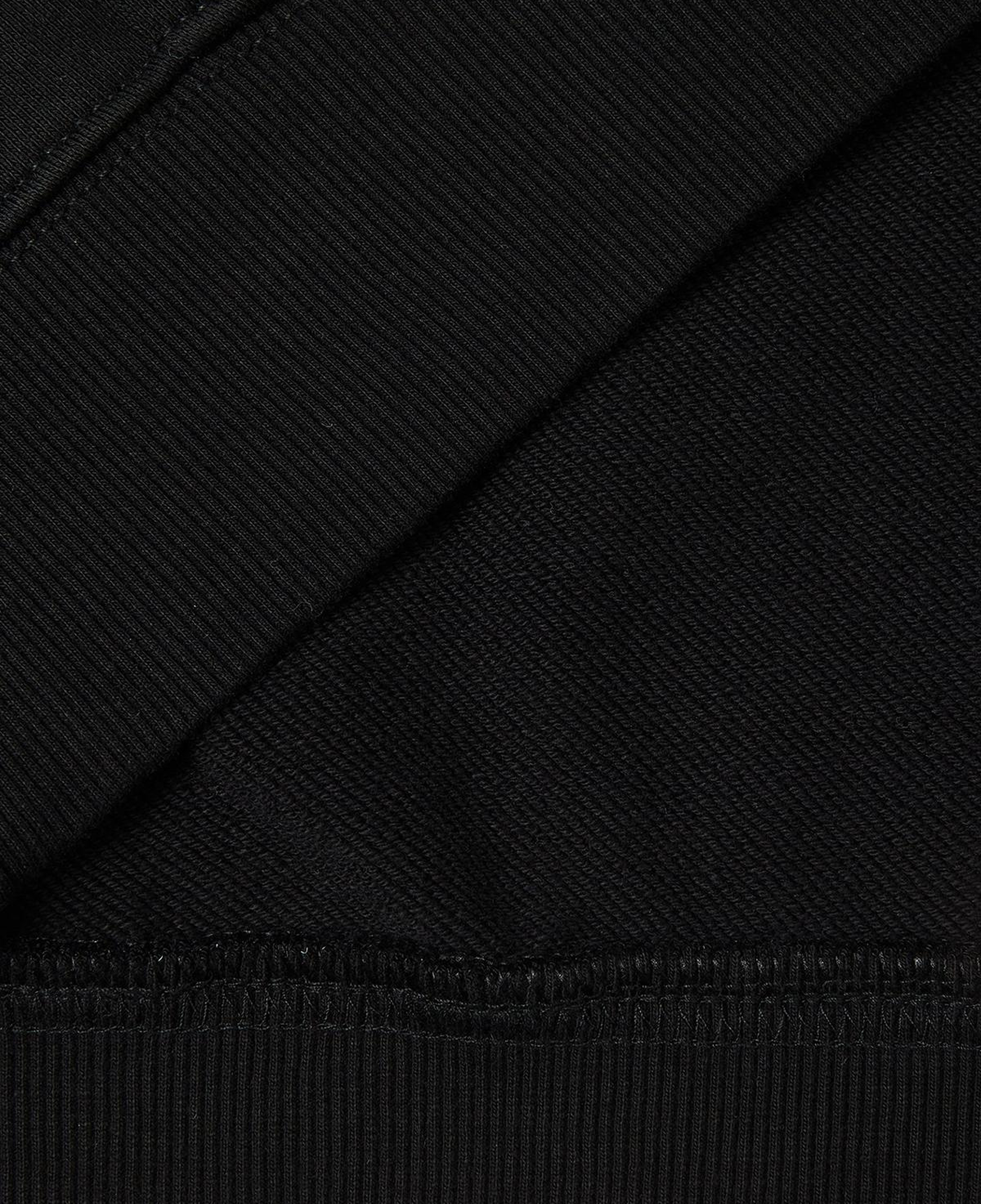 Erkek Siyah  %100 Pamuk Grafik Baskılı Kapüşonlu Sweatshirt