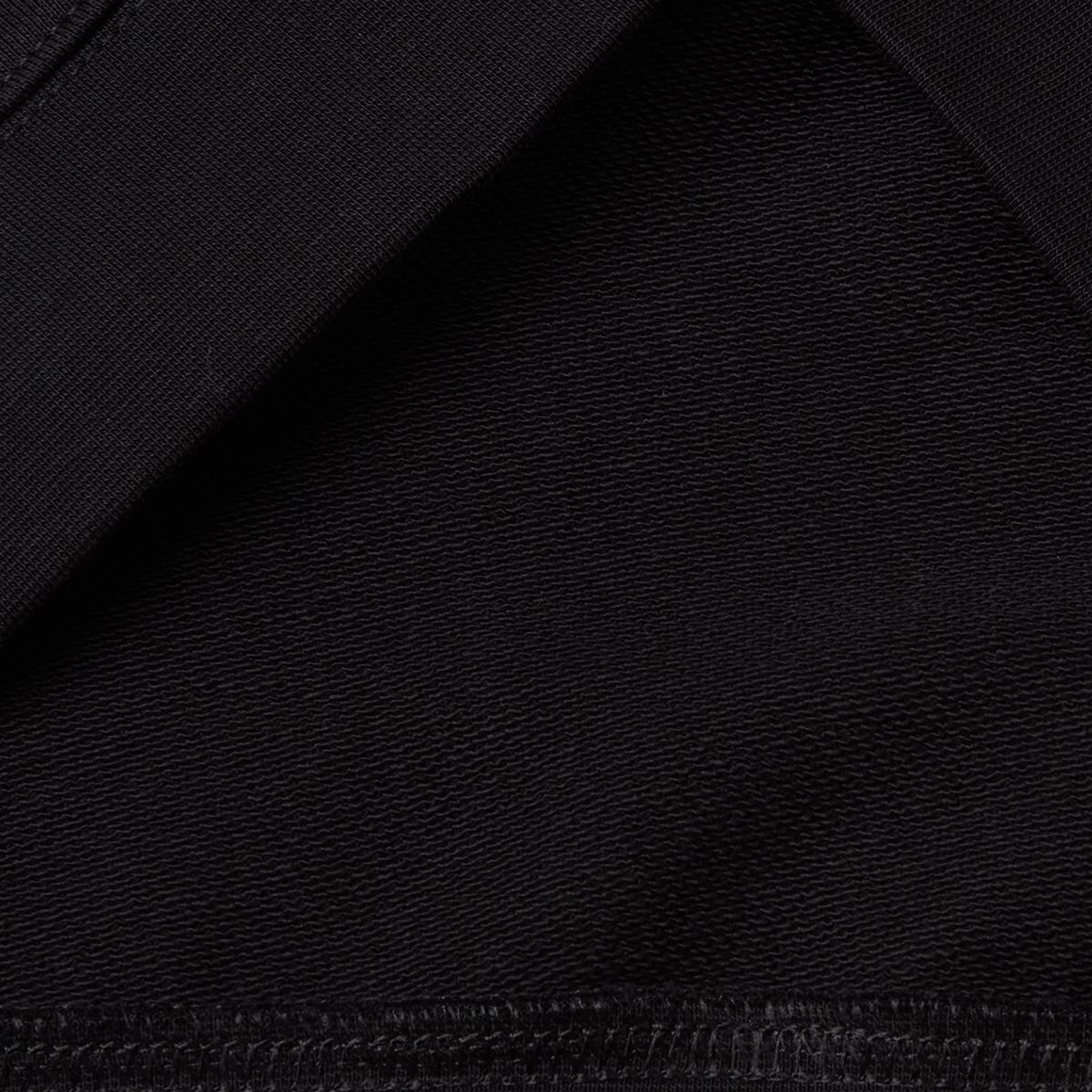 Erkek Siyah  %100 Pamuk Logo Detaylı Fermuarlı Dik Yaka Sweatshirt