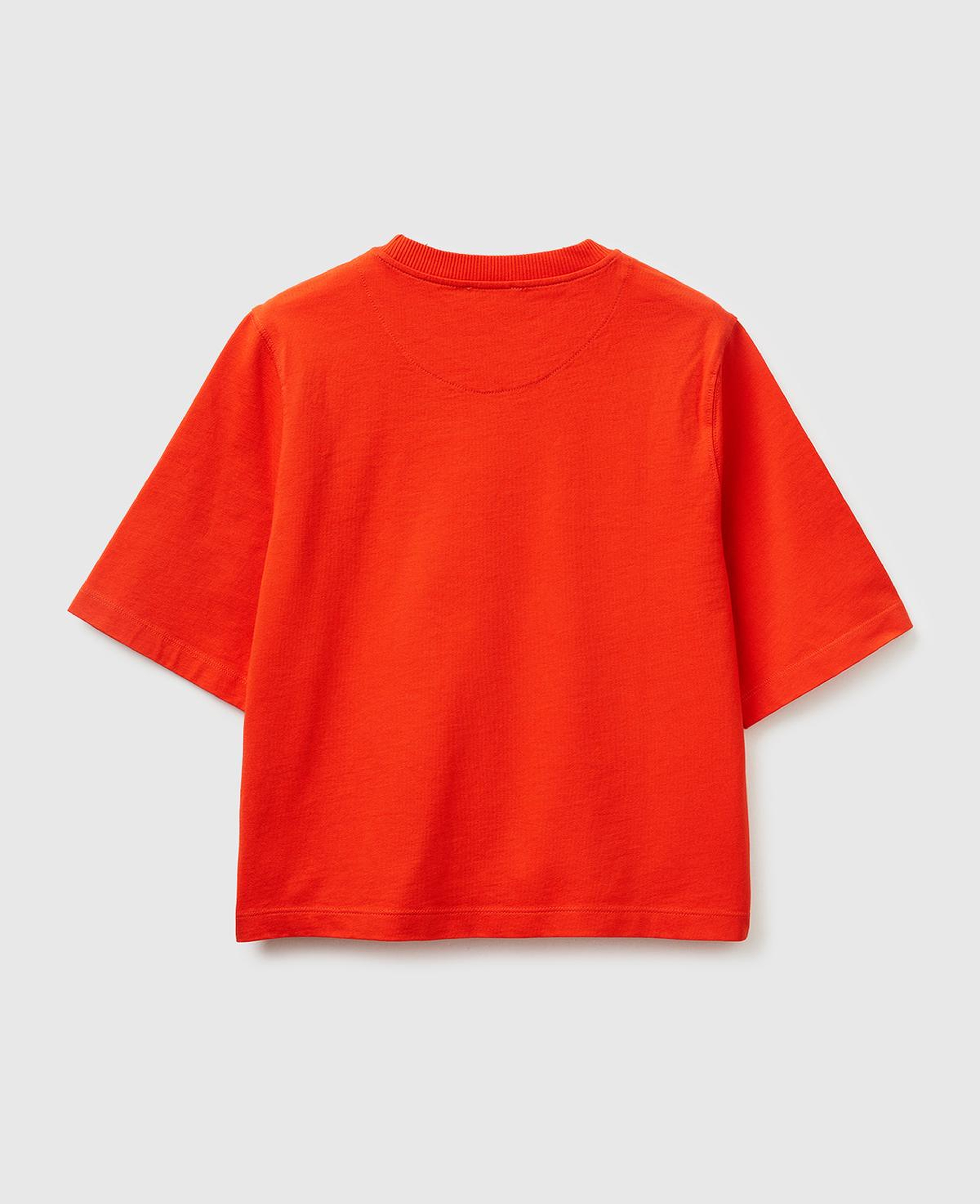 Kadın Kırmızı %100 Koton Boxy Fit T-Shirt