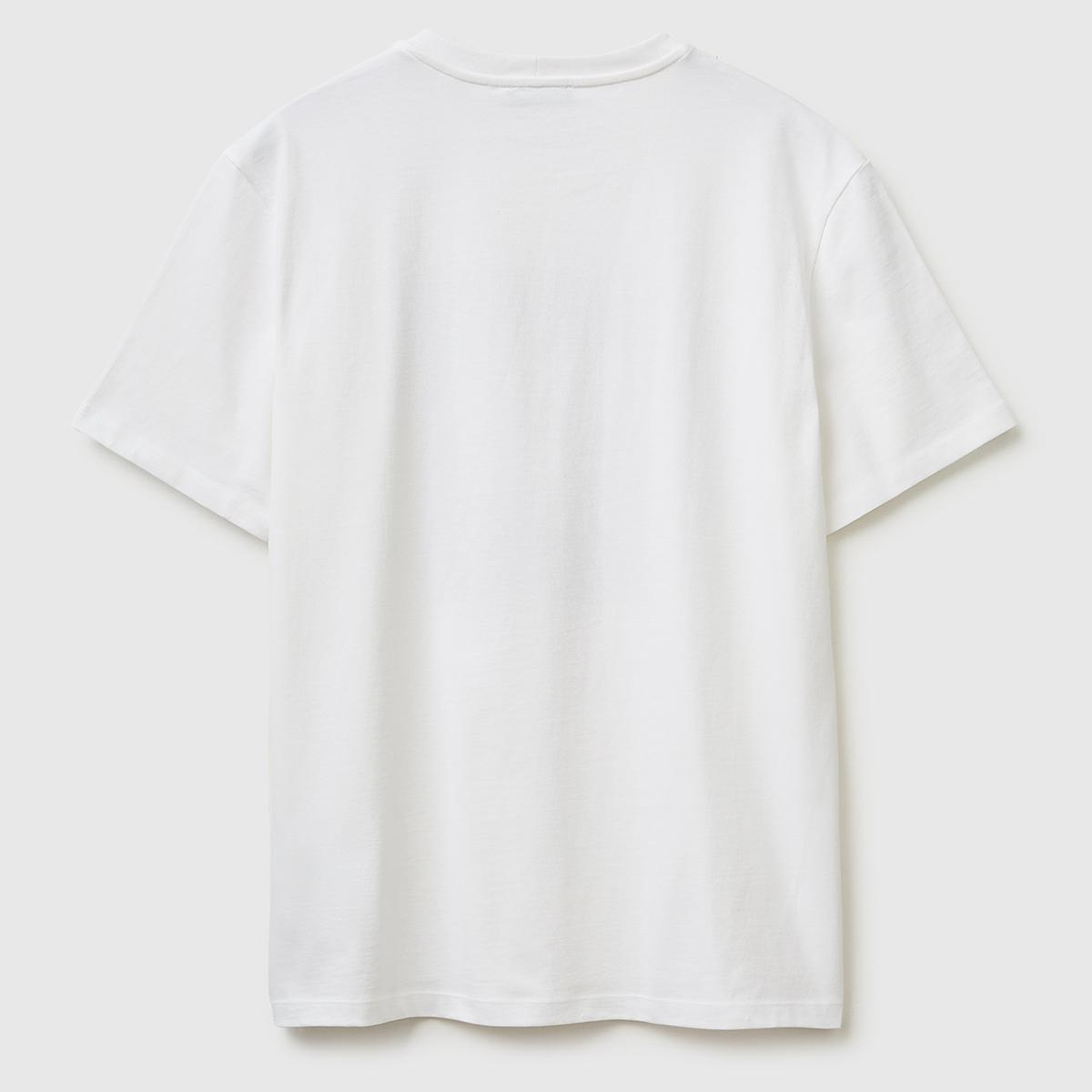 Erkek Beyaz  %100 Pamuk Regular Fit Grafik Baskılı T-Shirt