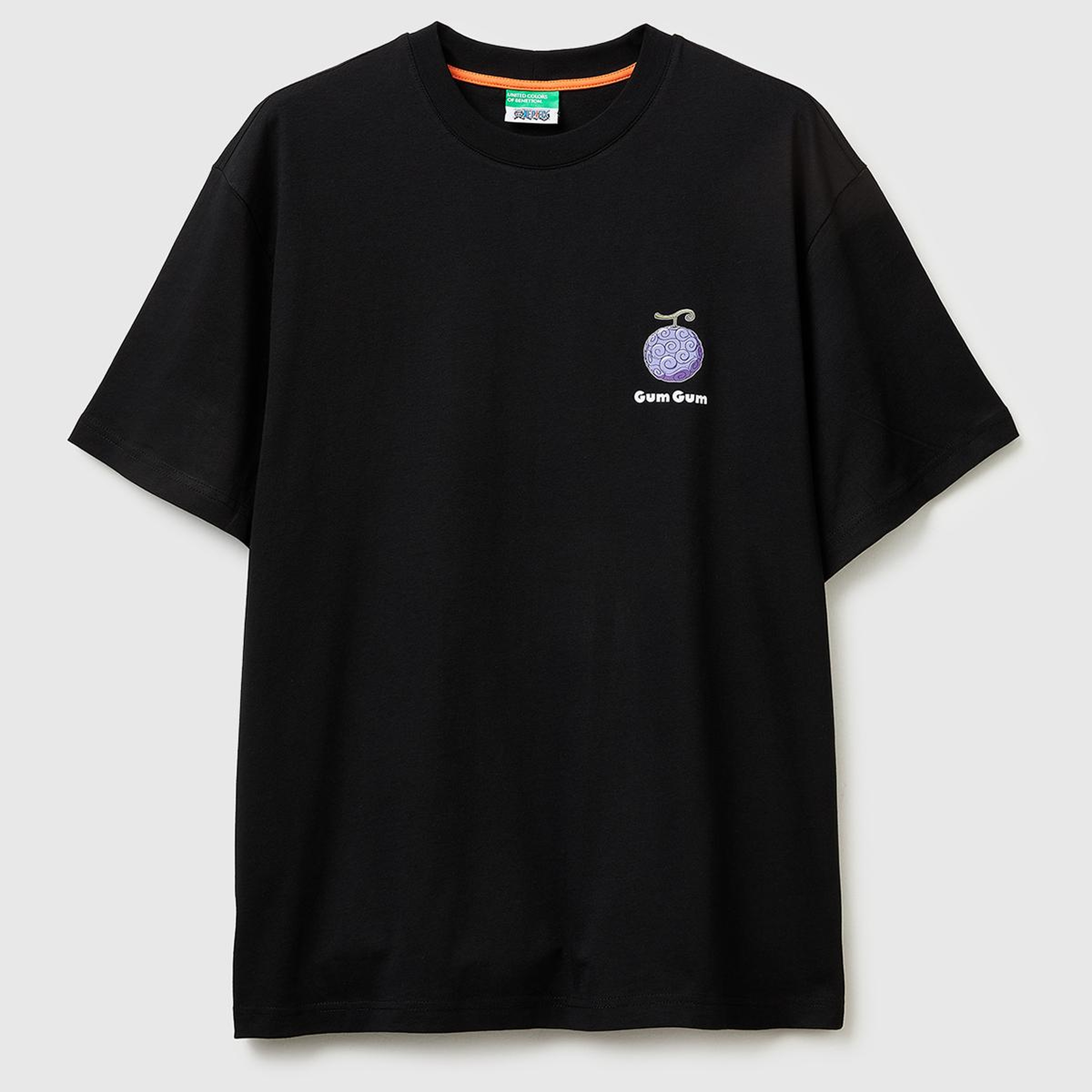 Erkek Siyah  %100 Pamuk Grafik Baskılı Logo Etiketli Bisiklet Yaka T-Shirt