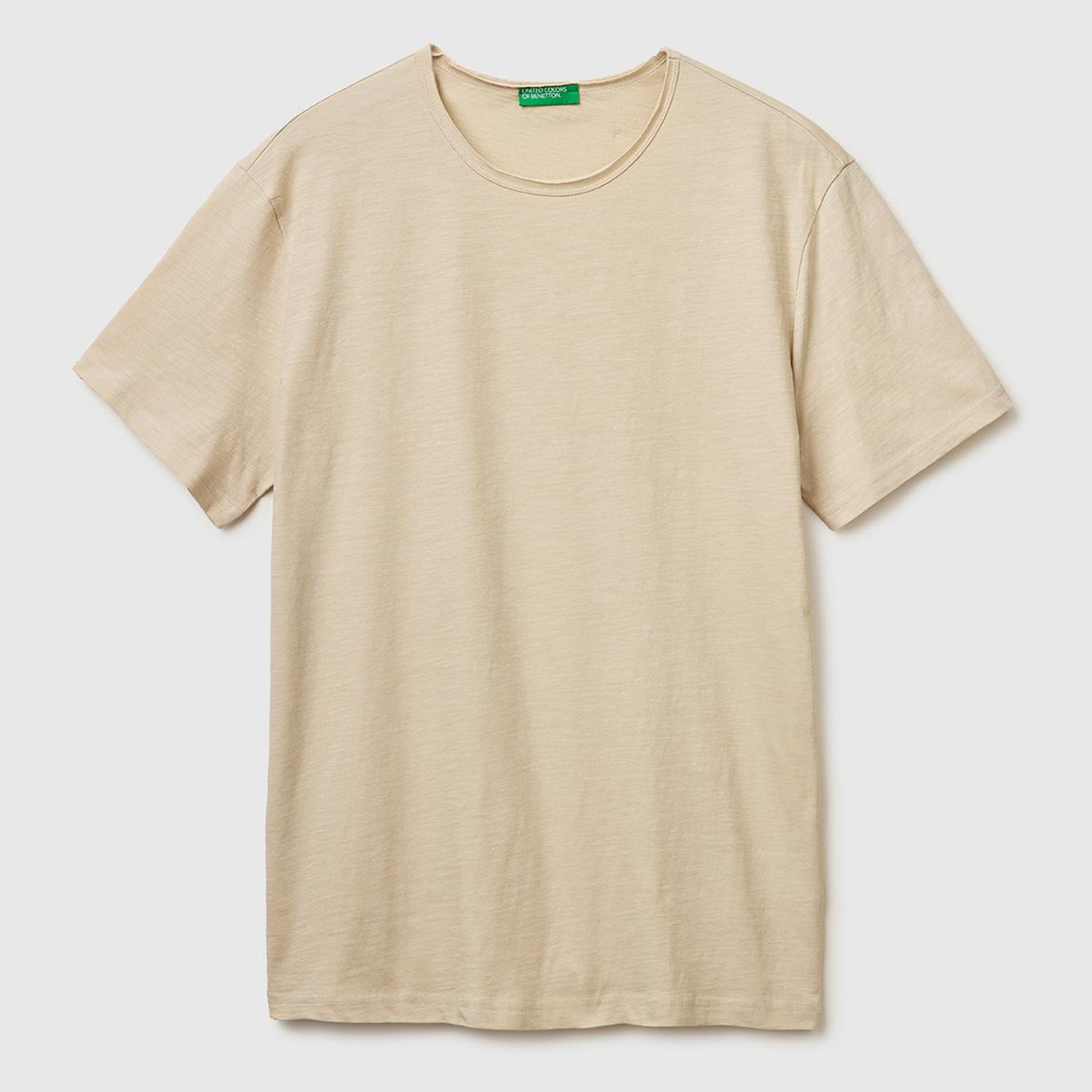 Erkek Taş  %100 Pamuk Regular Fit Bisiklet Yaka T-Shirt