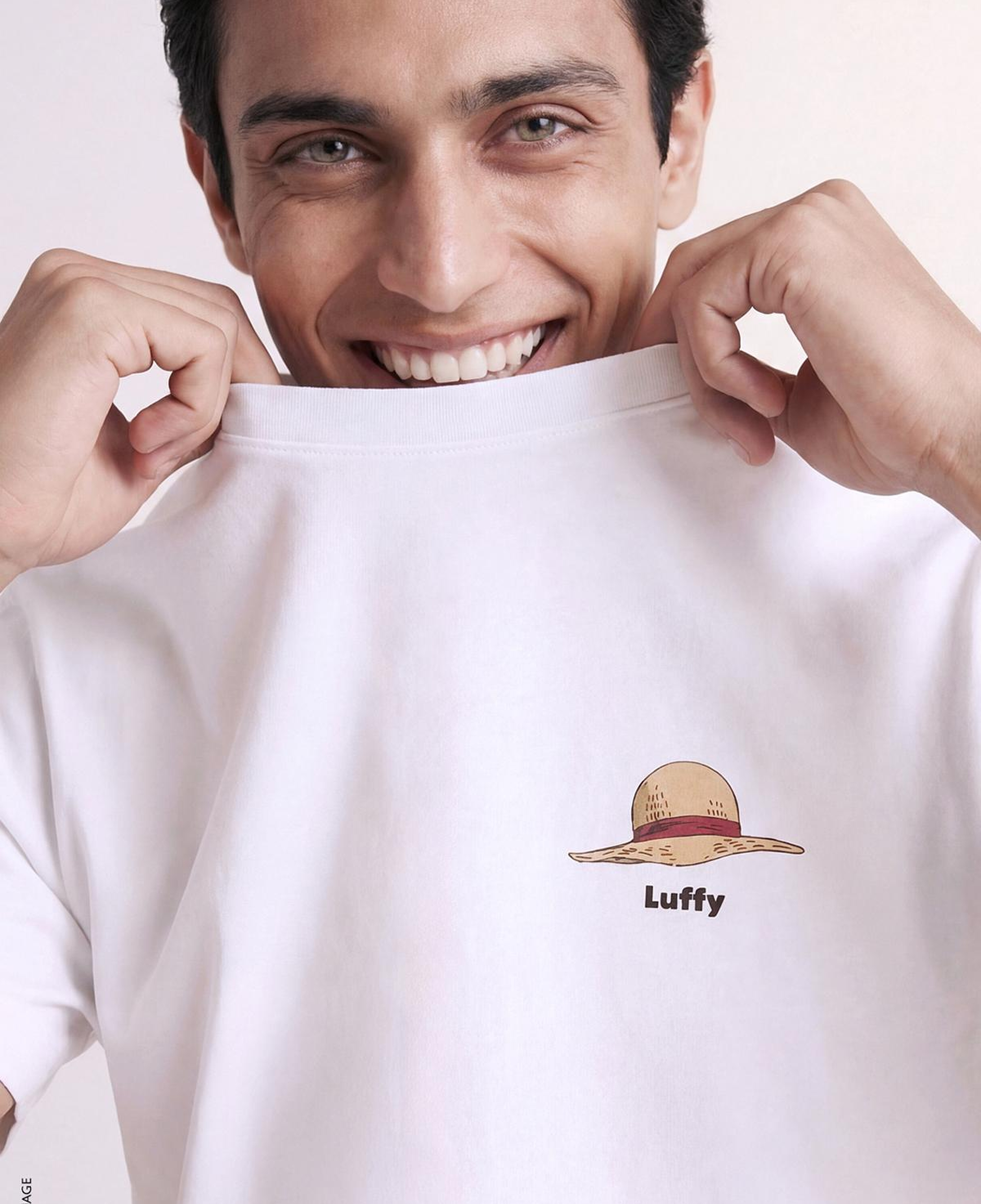 Erkek Beyaz  %100 Pamuk Grafik Baskılı Logo Etiketli Bisiklet Yaka T-Shirt