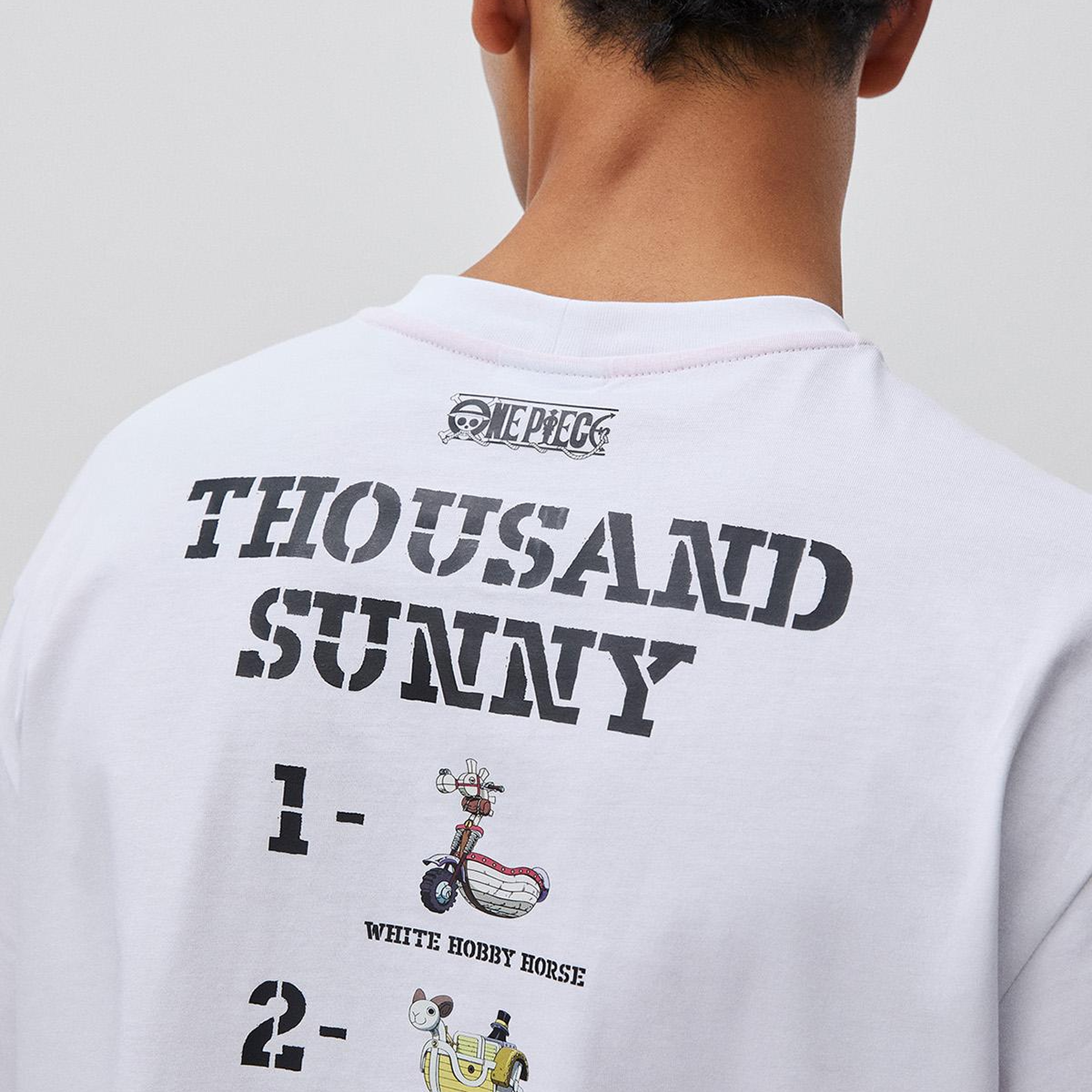 Erkek Beyaz Mix  %100 Pamuk Grafik Baskılı Logo Etiketli Bisiklet Yaka T-Shirt