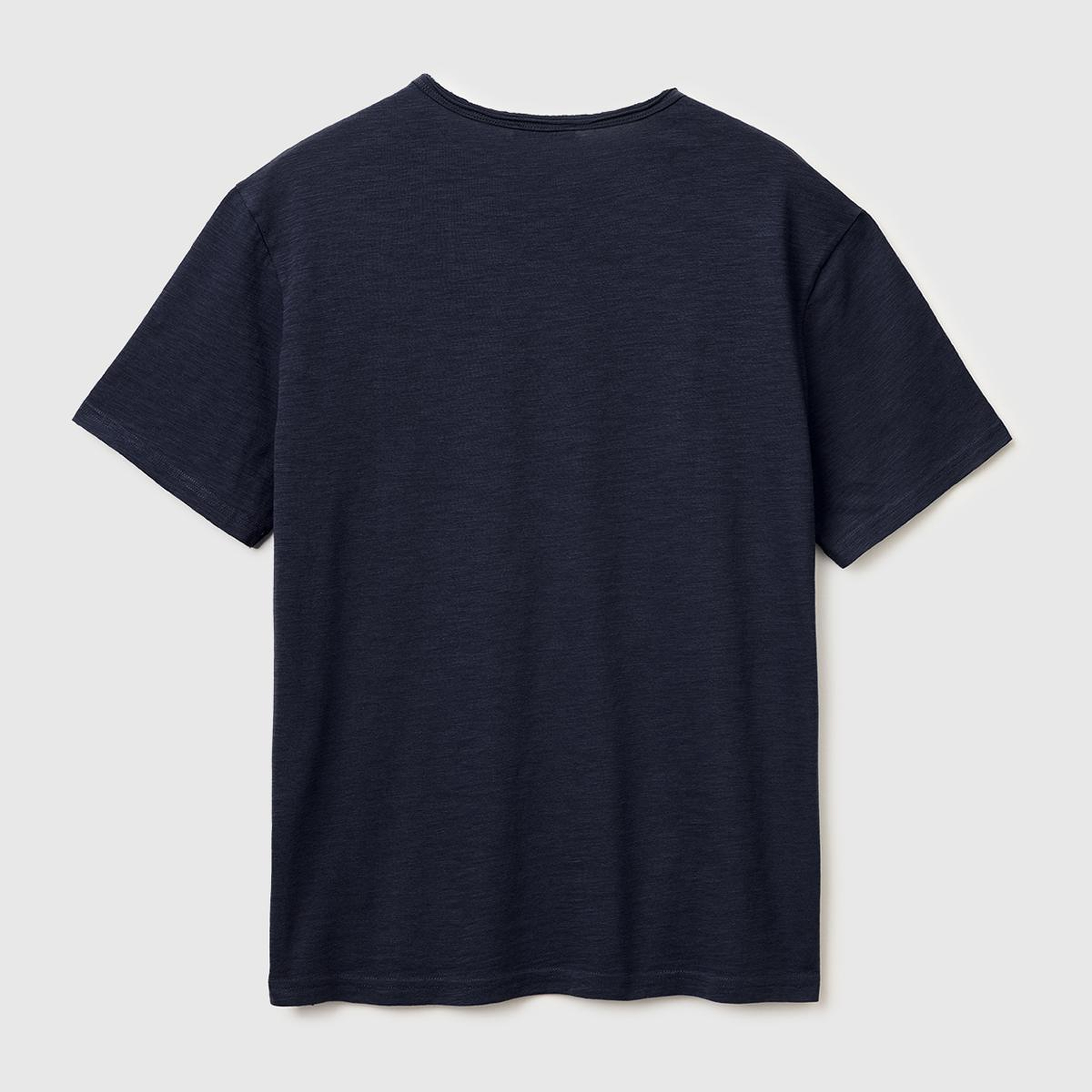 Erkek Lacivert  %100 Pamuk Regular Fit Bisiklet Yaka T-Shirt