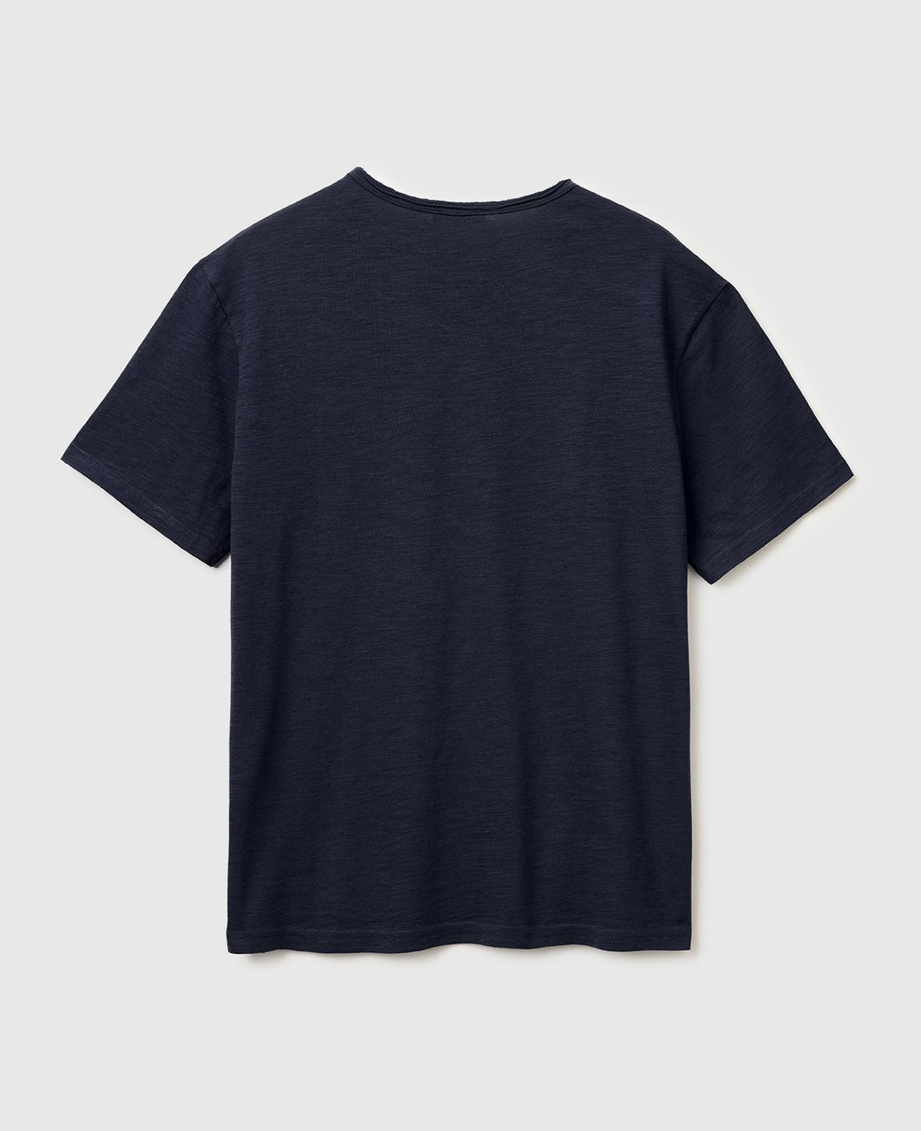 Erkek Lacivert  %100 Pamuk Regular Fit Bisiklet Yaka T-Shirt