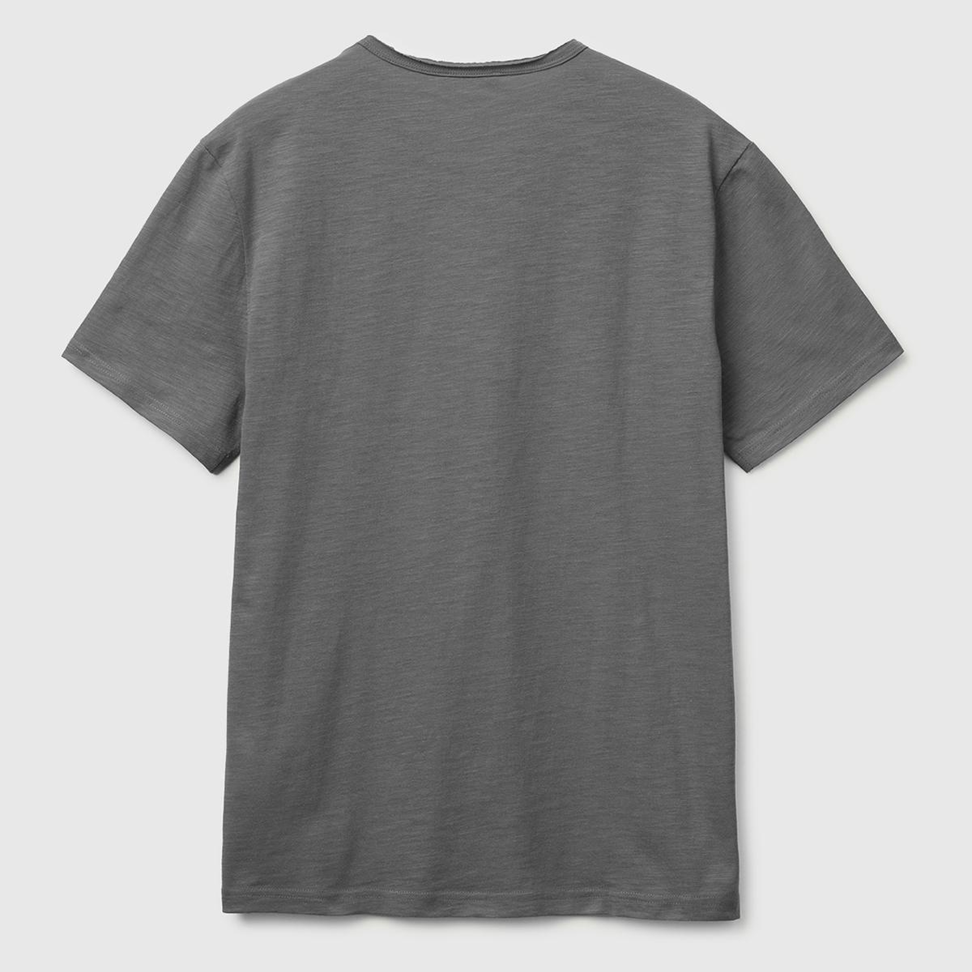 Erkek Antrasit  %100 Pamuk Regular Fit Bisiklet Yaka T-Shirt