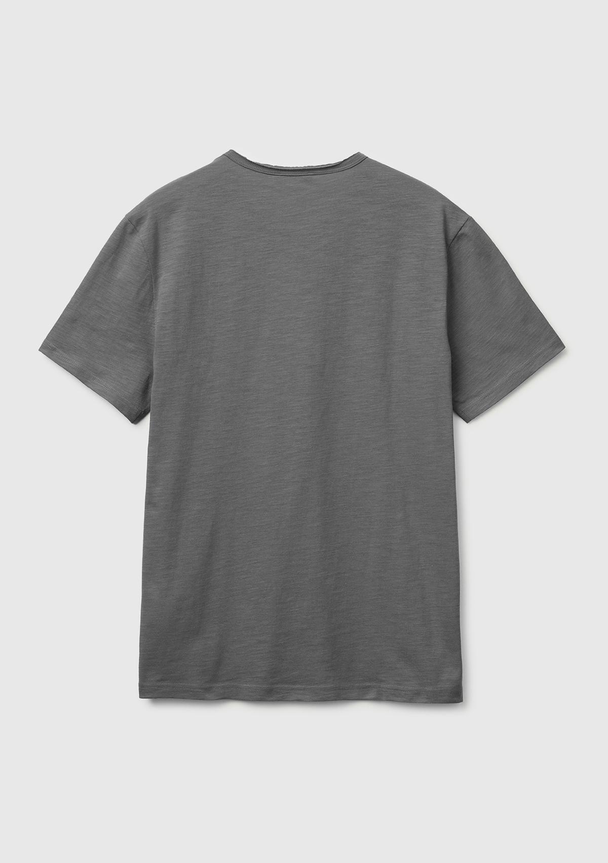 Erkek Antrasit  %100 Pamuk Regular Fit Bisiklet Yaka T-Shirt