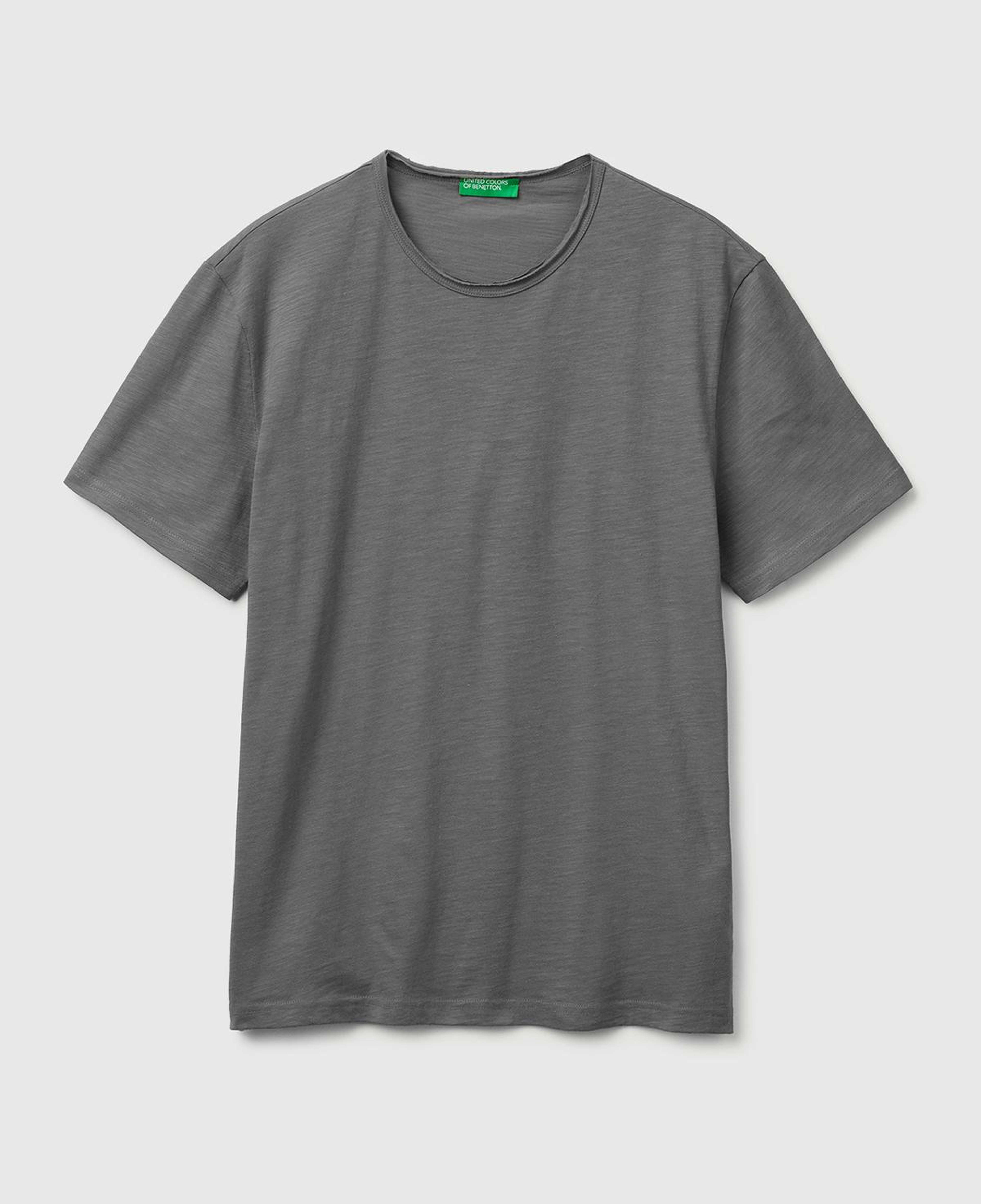 Erkek Antrasit  %100 Pamuk Regular Fit Bisiklet Yaka T-Shirt