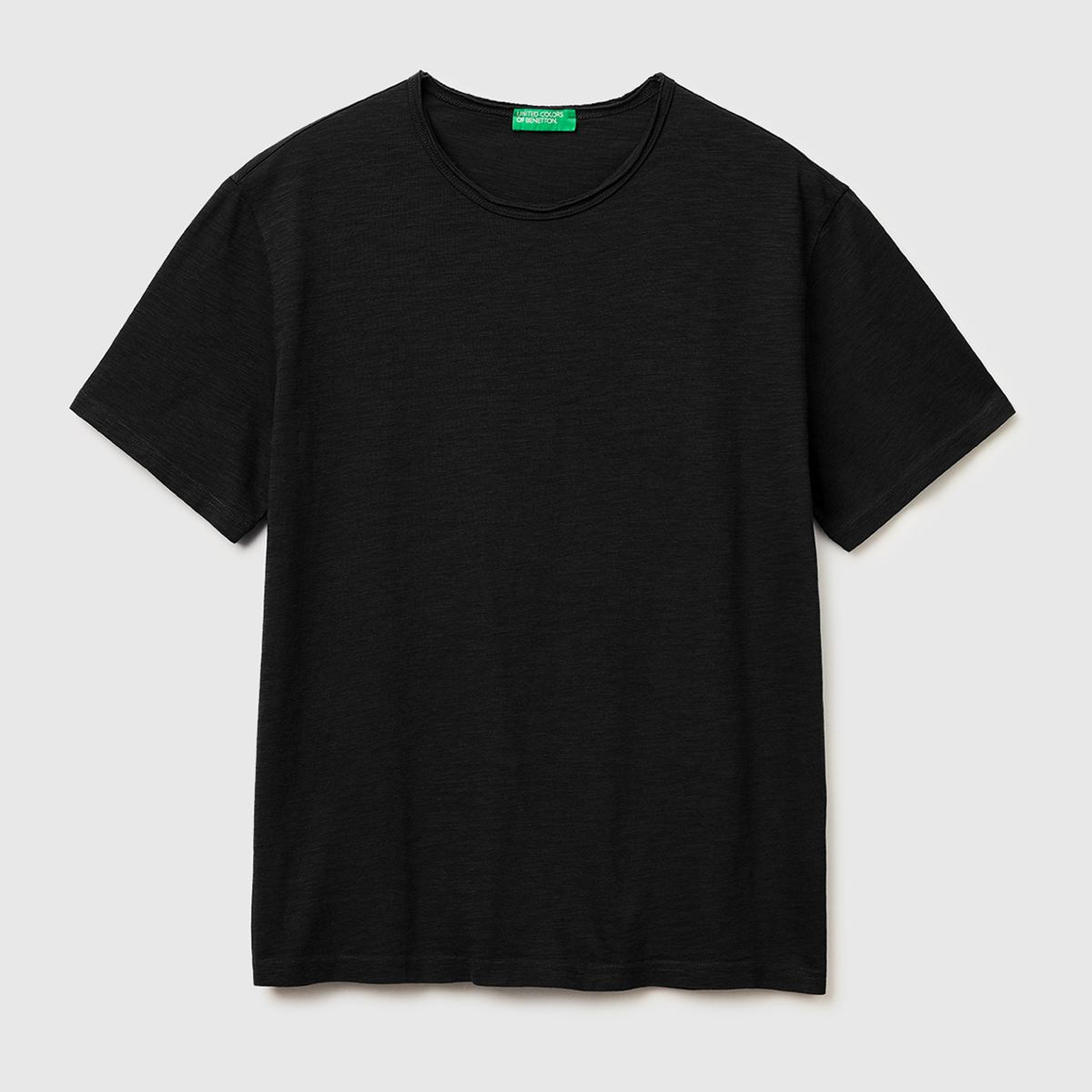 Erkek Siyah  %100 Pamuk Regular Fit Bisiklet Yaka T-Shirt