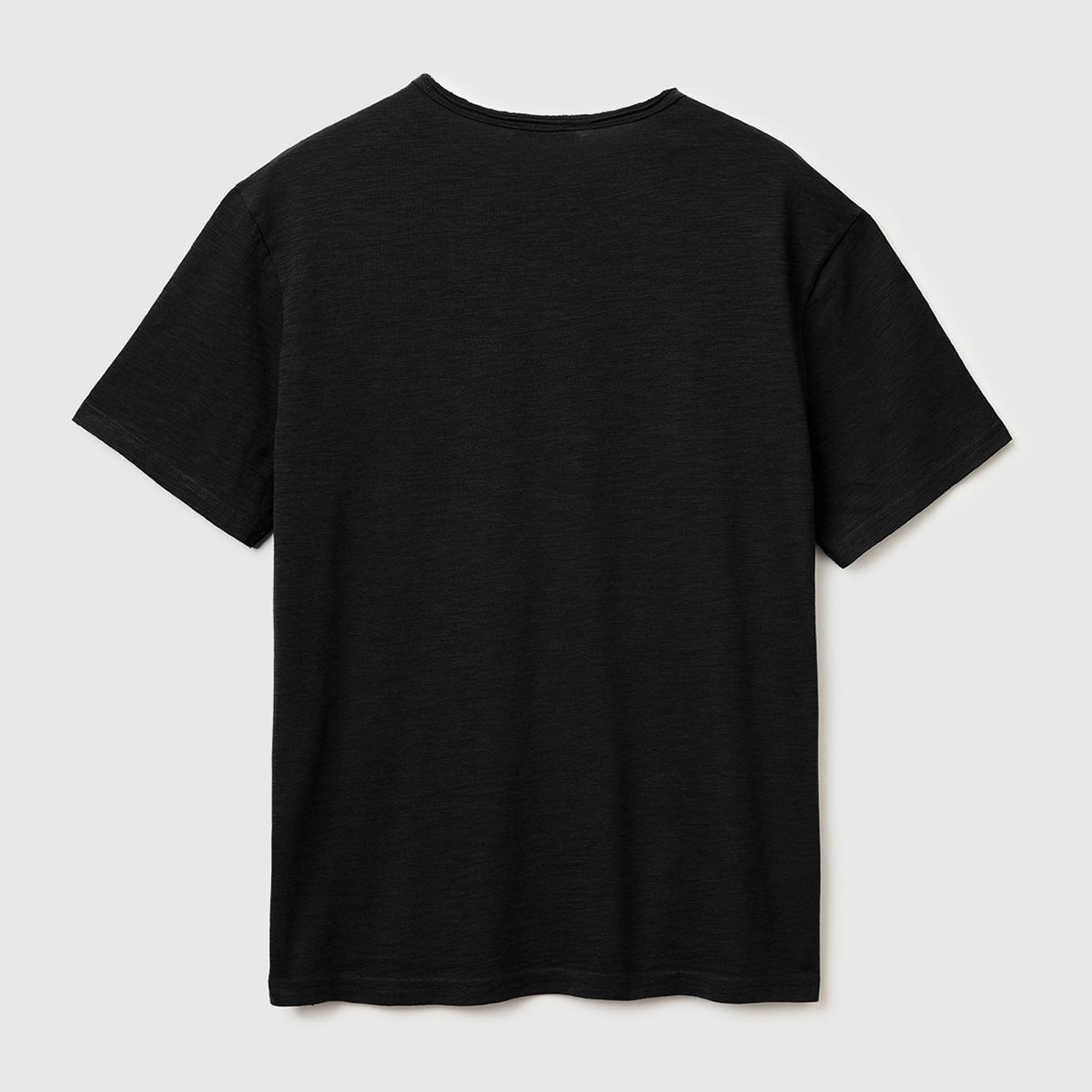 Erkek Siyah  %100 Pamuk Regular Fit Bisiklet Yaka T-Shirt