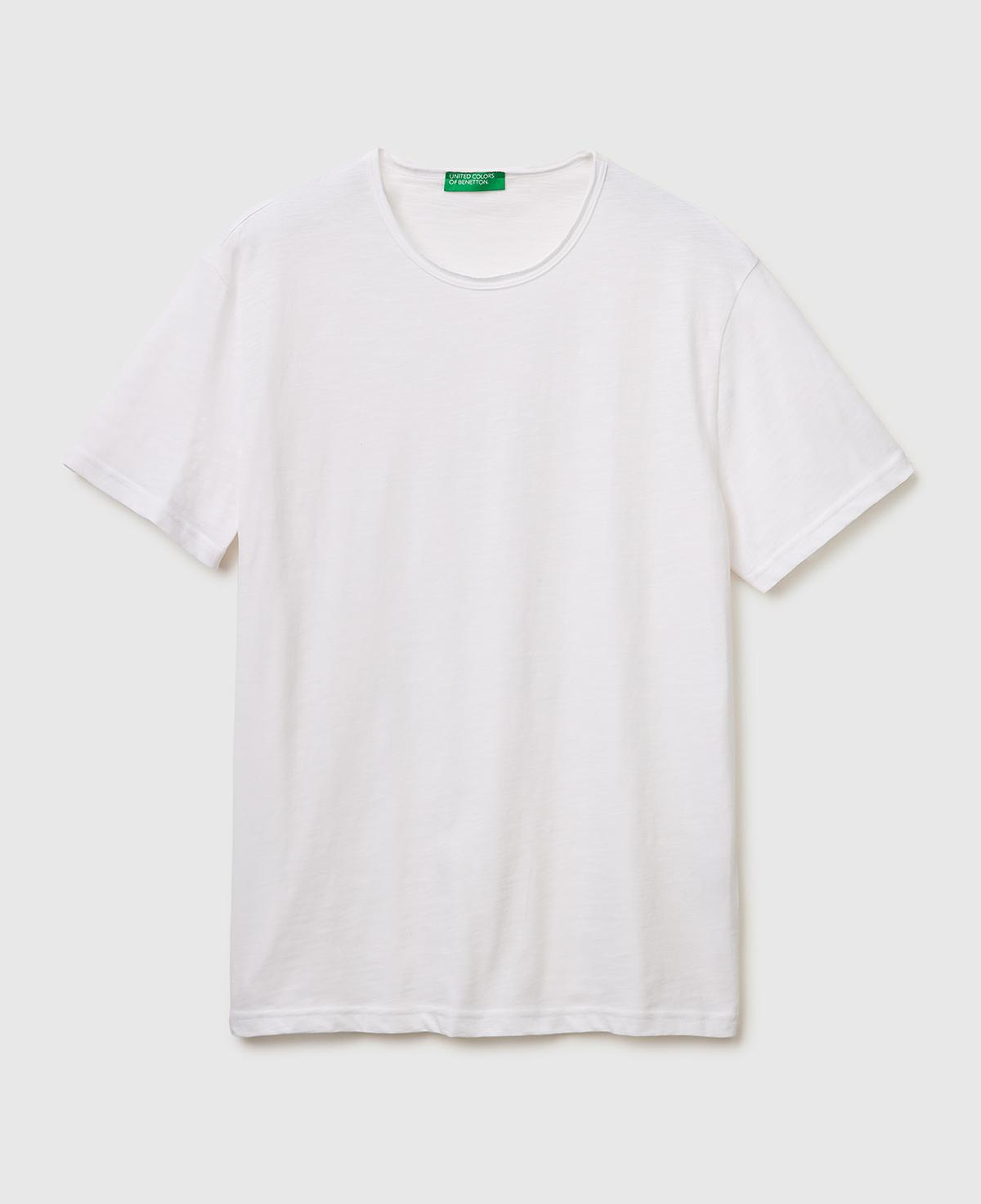 Erkek Beyaz  %100 Pamuk Regular Fit Bisiklet Yaka T-Shirt