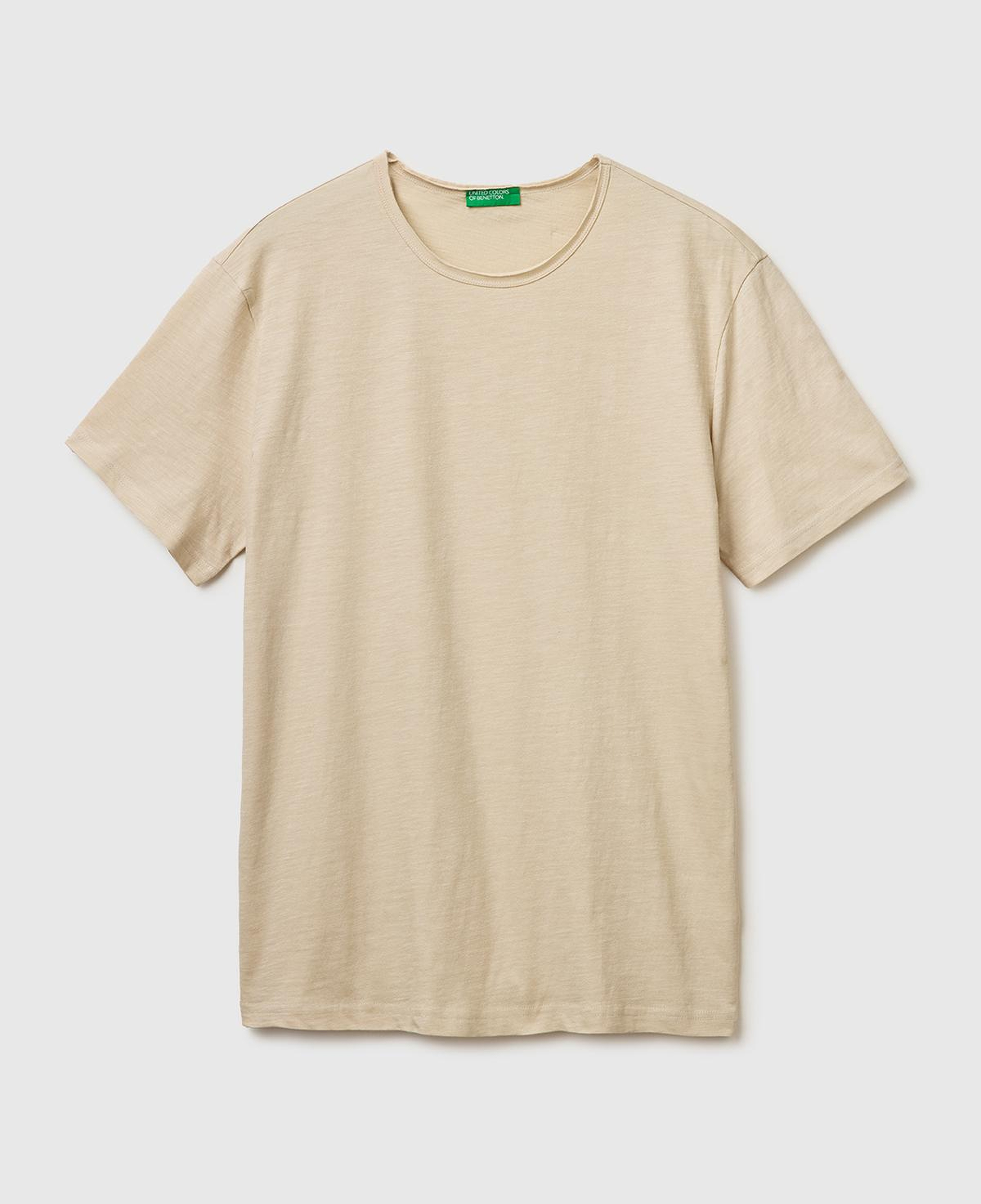 Erkek Taş  %100 Pamuk Regular Fit Bisiklet Yaka T-Shirt