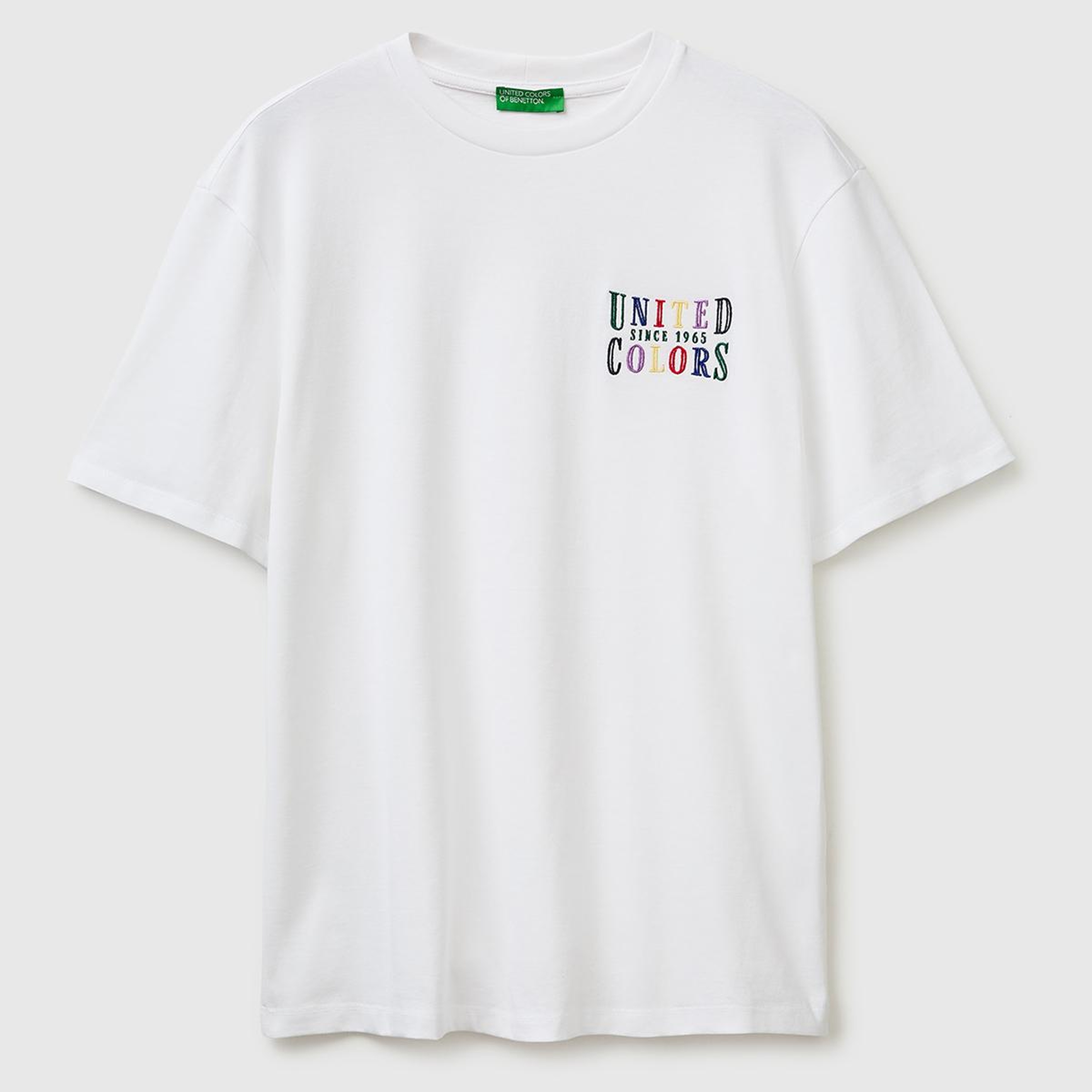 Erkek Gri  %100 Pamuk Regular Fit Logo  Nakışlı T-Shirt