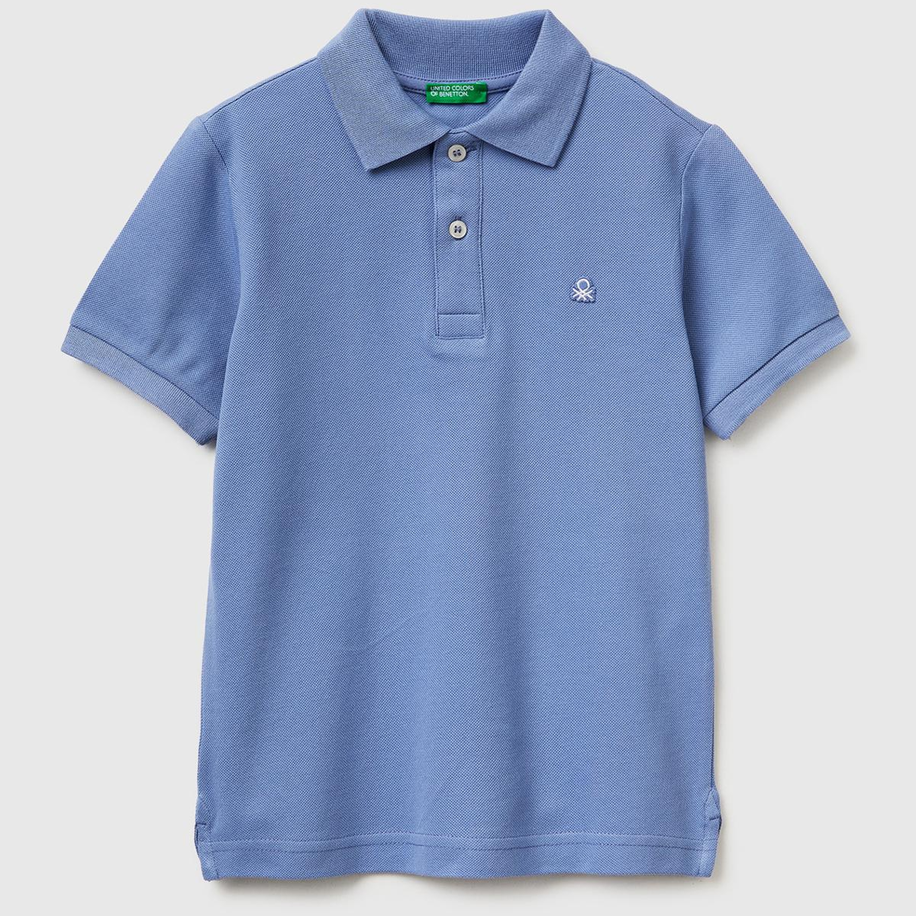Erkek Çocuk Havacı Mavi Logolu Pike Polo T-Shirt