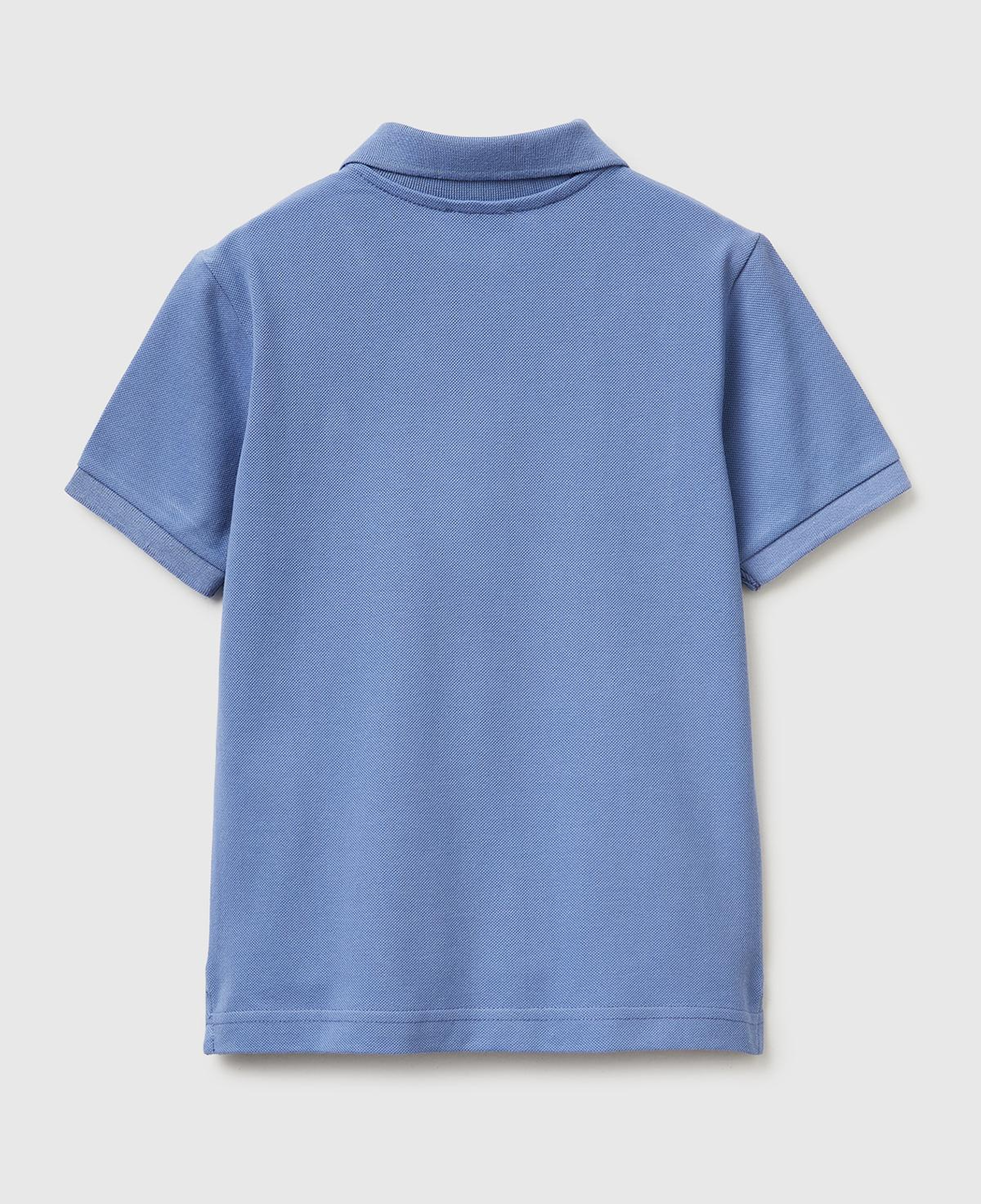 Erkek Çocuk Havacı Mavi Logolu Pike Polo T-Shirt