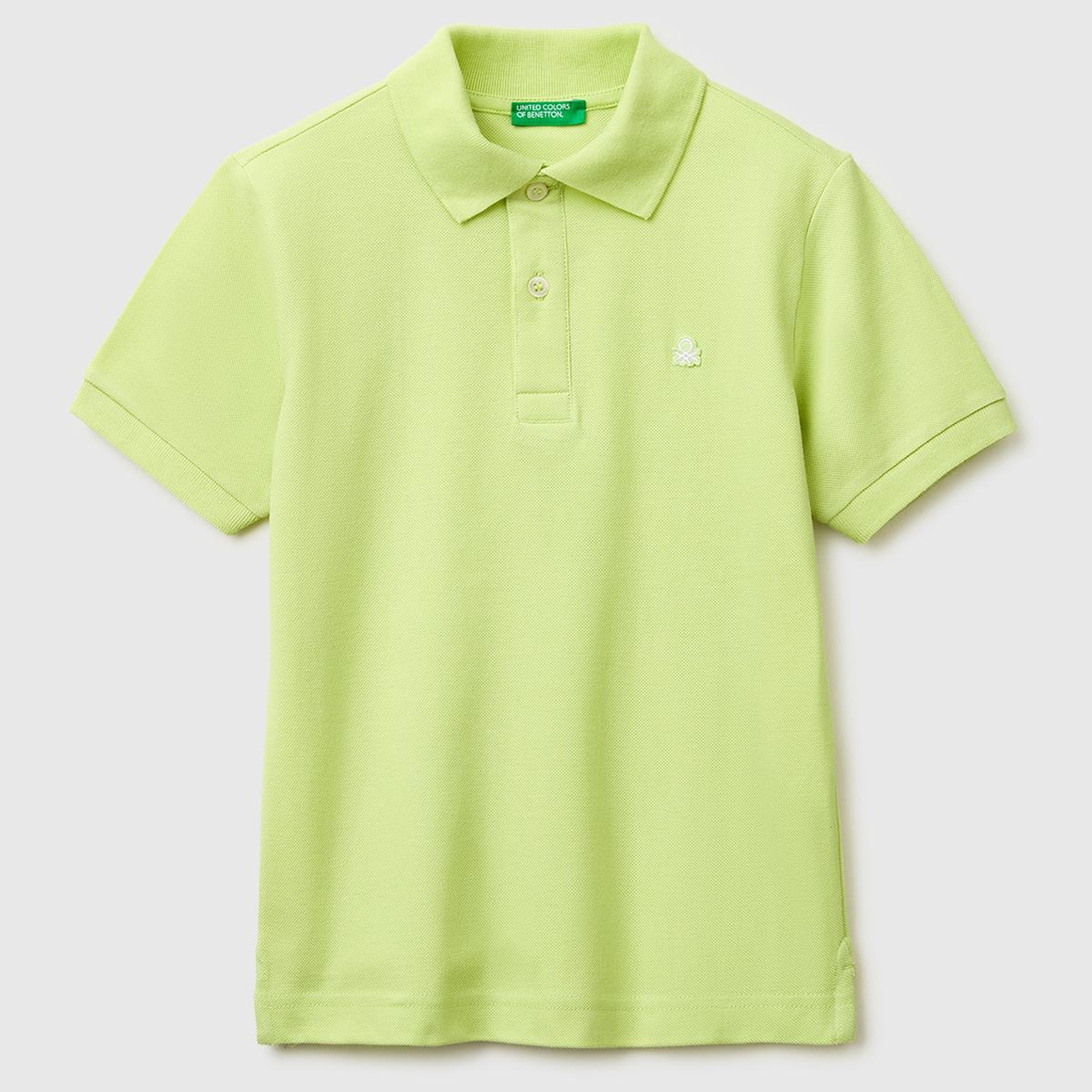 Erkek Çocuk Sarı Logolu Pike Polo T-Shirt