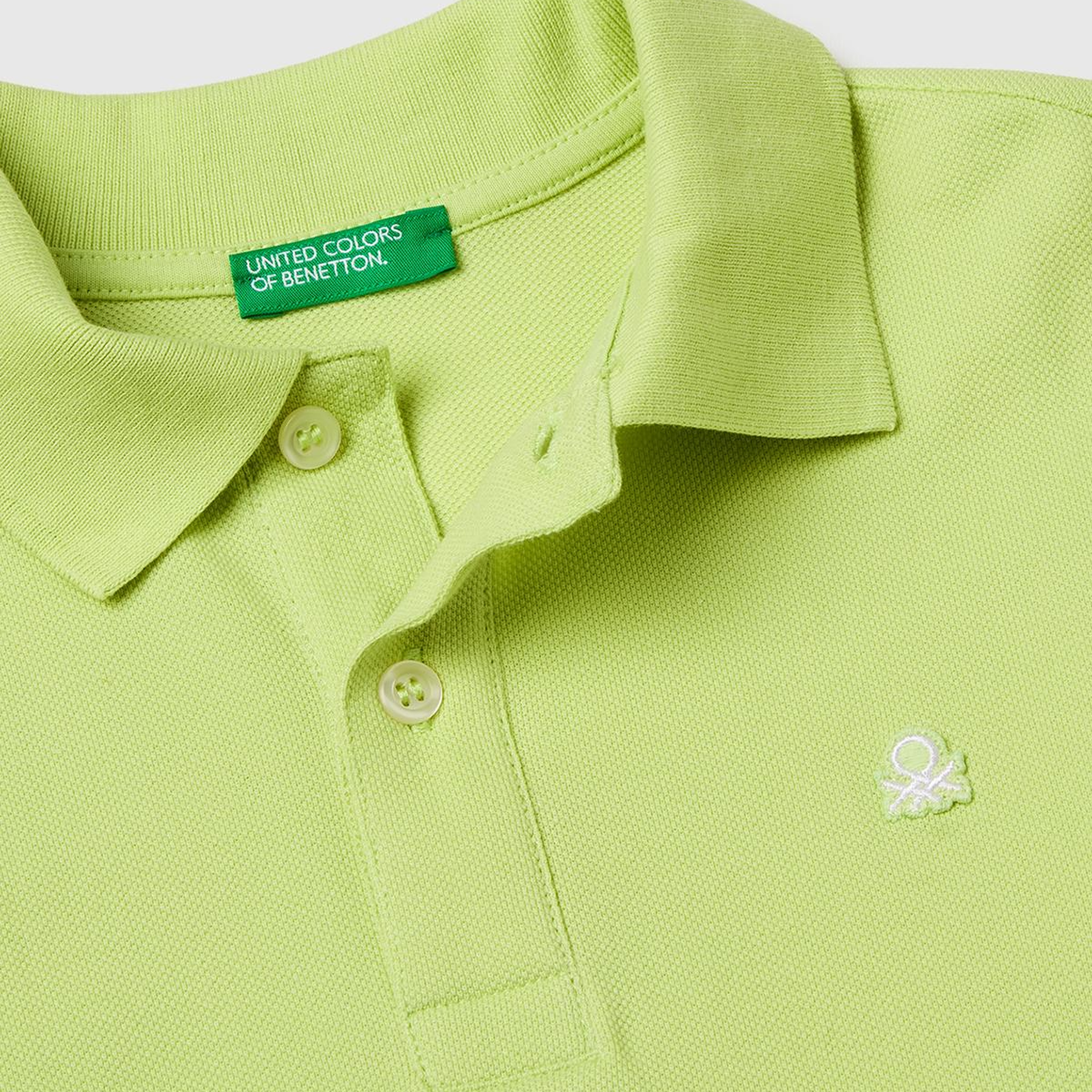 Erkek Çocuk Sarı Logolu Pike Polo T-Shirt