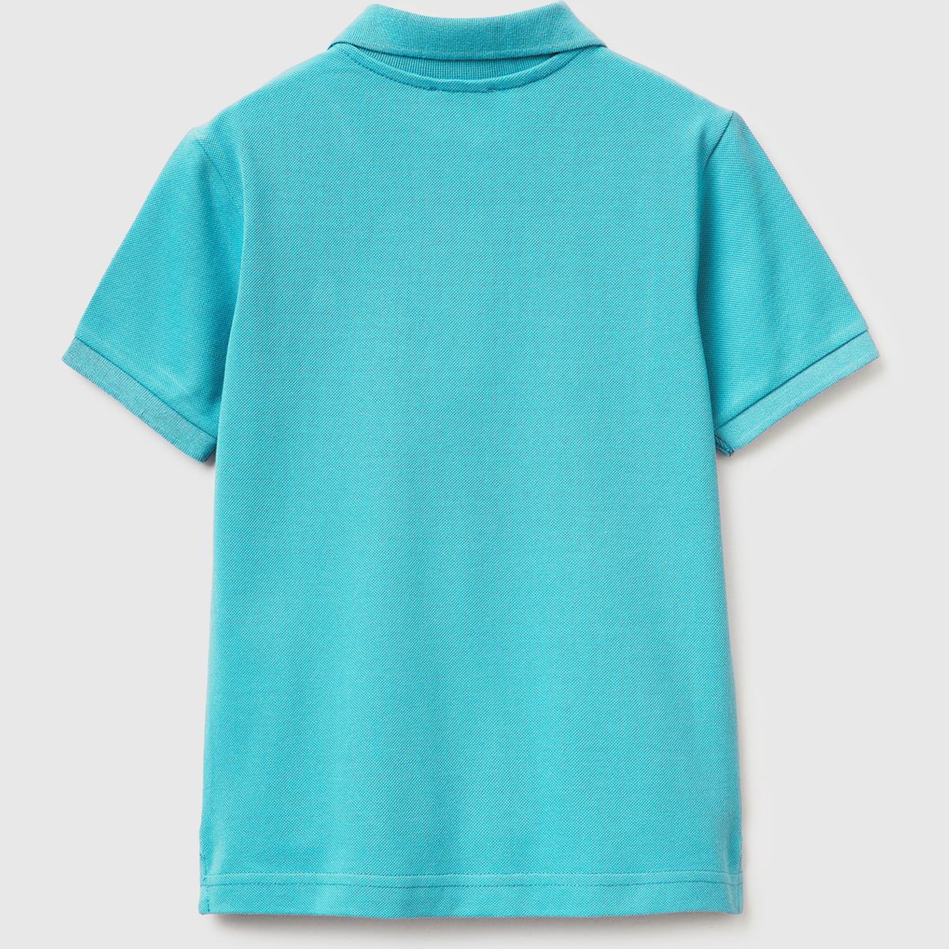 Erkek Çocuk Açık Mavi Logolu Pike Polo T-Shirt