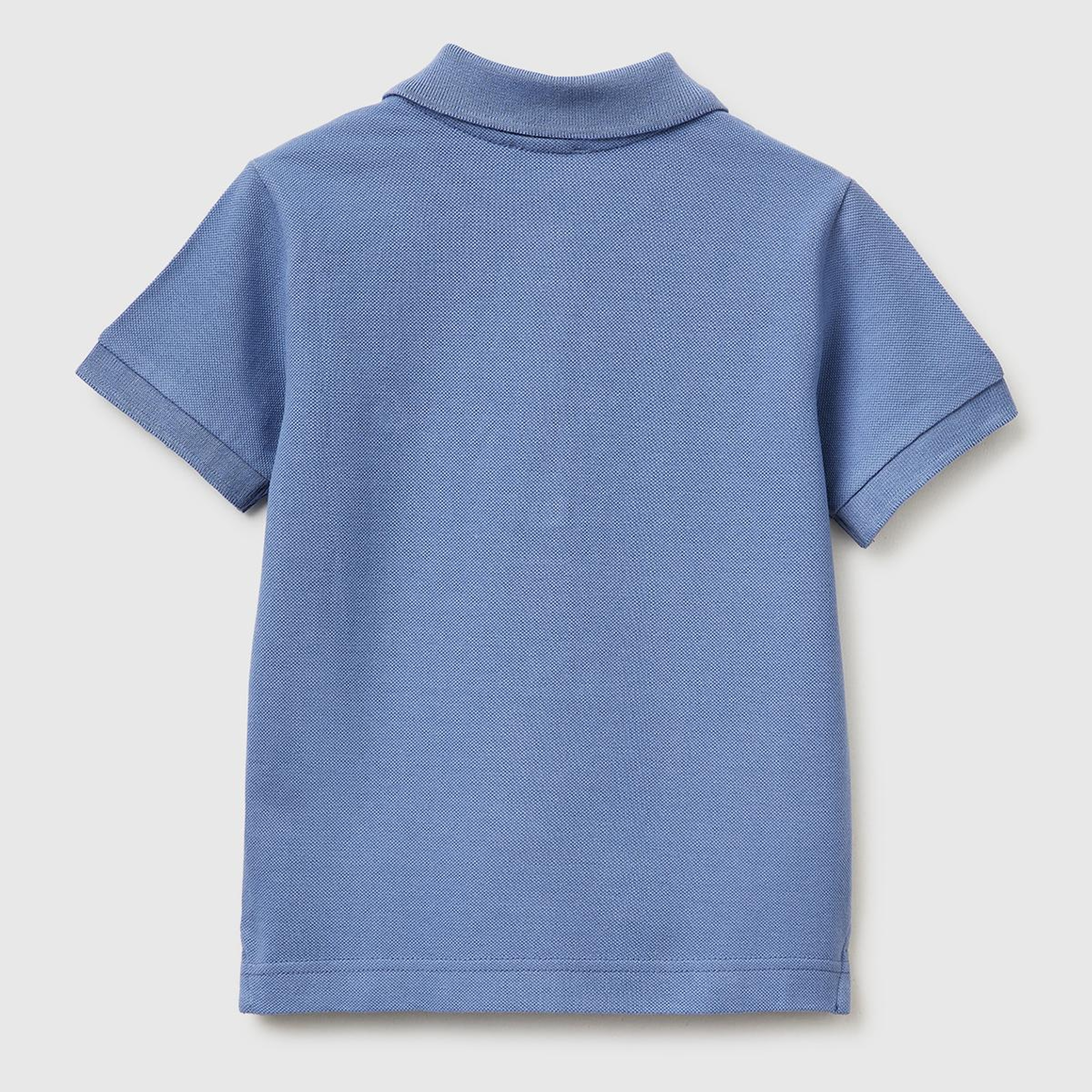 Erkek Çocuk Havacı Mavi Logolu Pike Polo T-Shirt