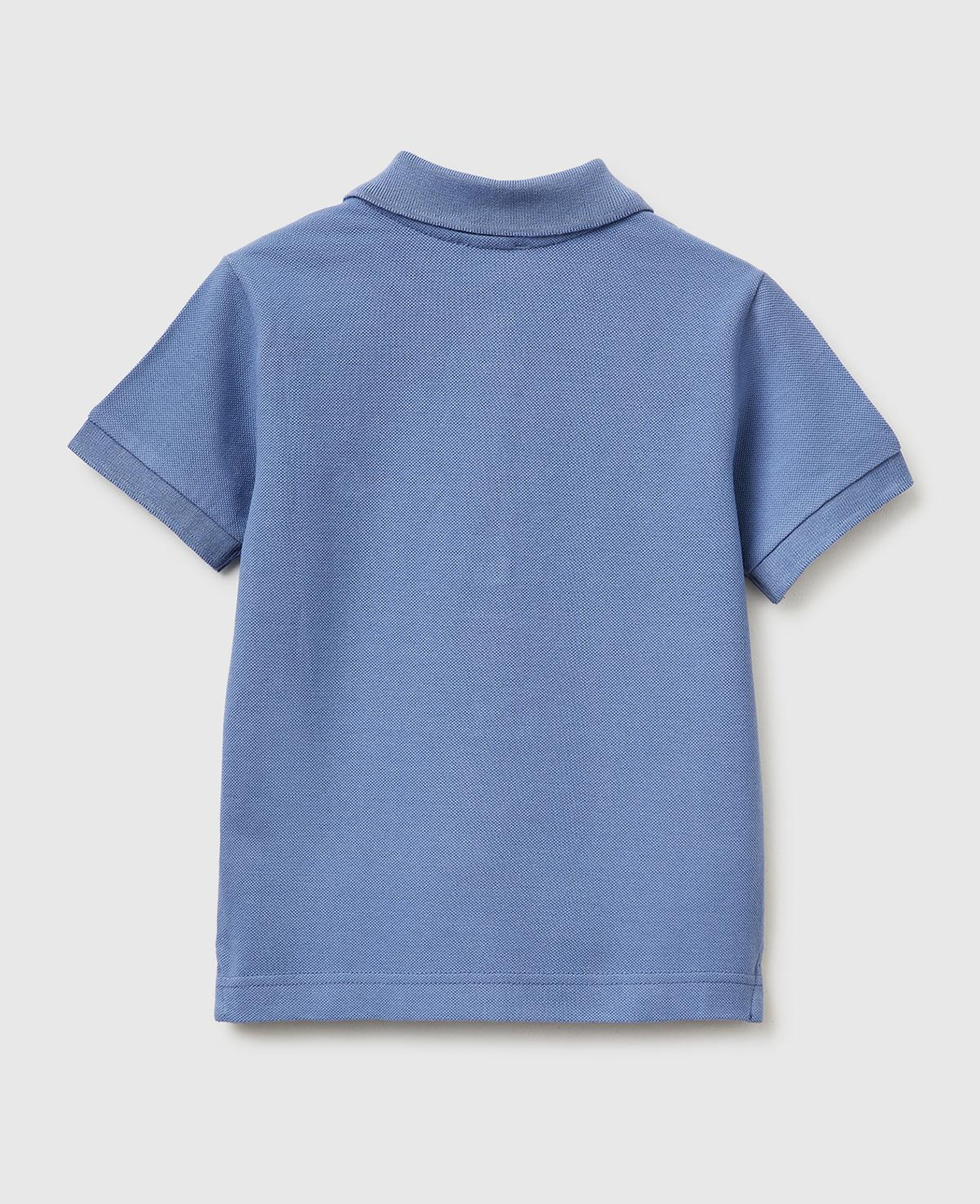 Erkek Çocuk Havacı Mavi Logolu Pike Polo T-Shirt