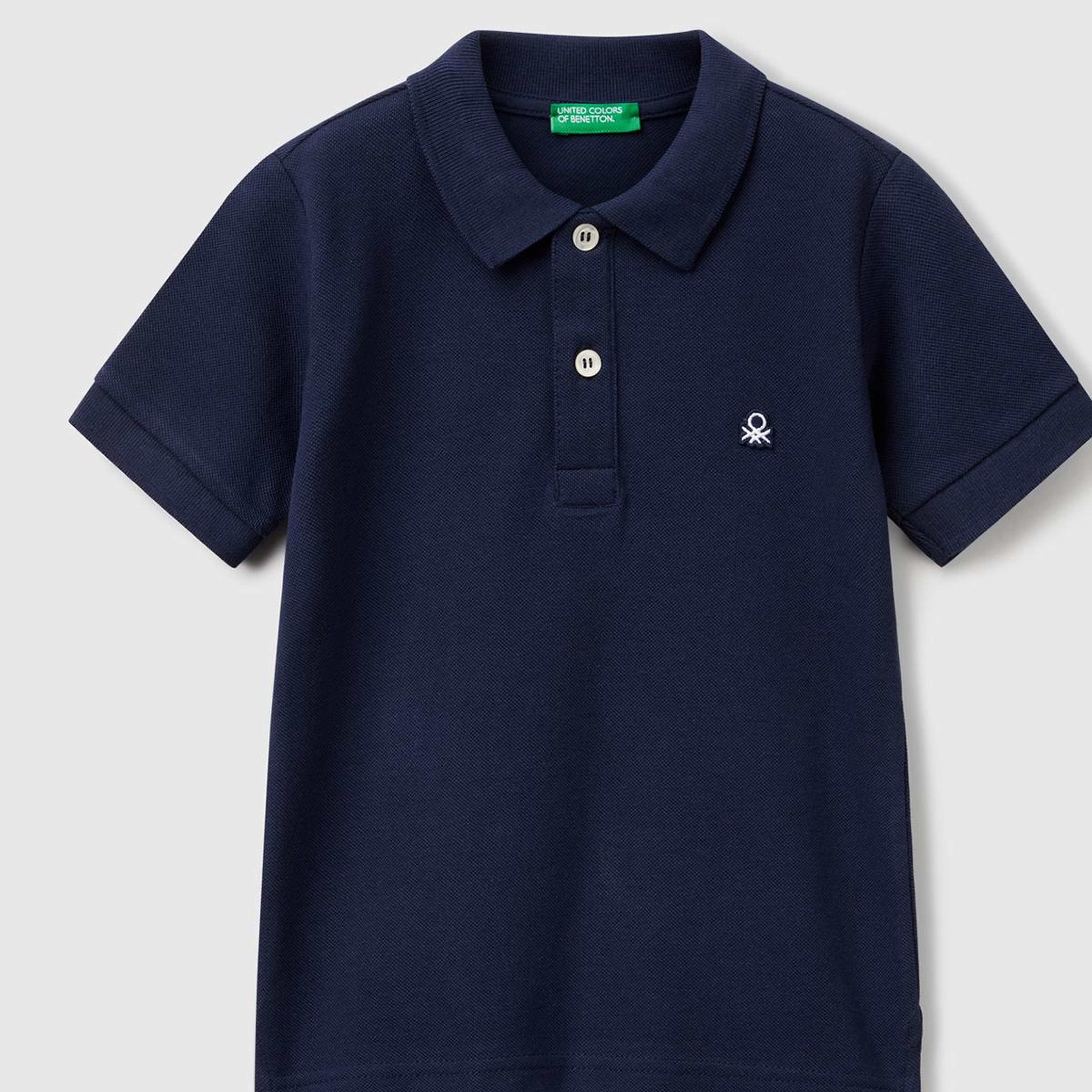 Erkek Çocuk Lacivert Logolu Pike Polo T-Shirt