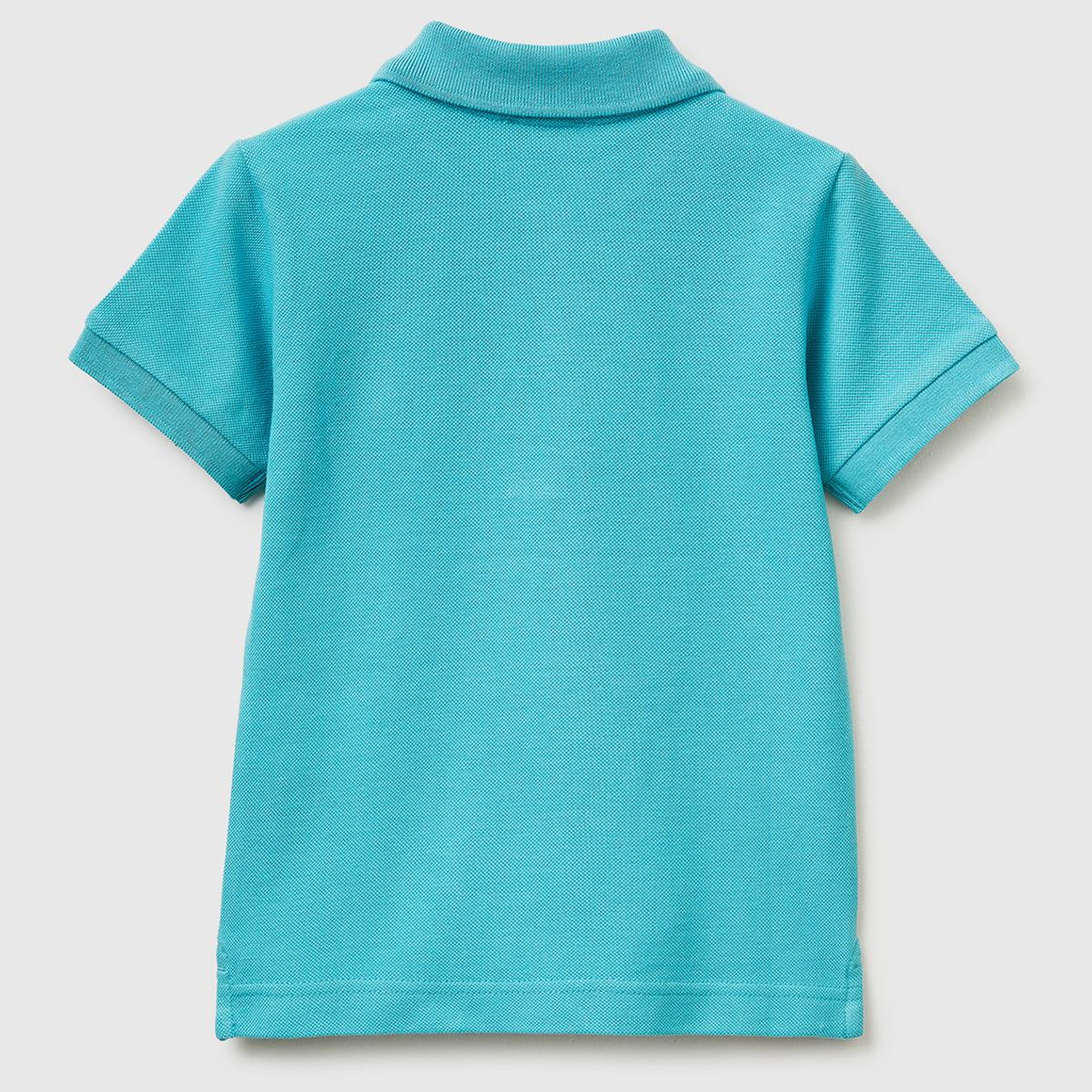 Erkek Çocuk Açık Mavi Logolu Pike Polo T-Shirt