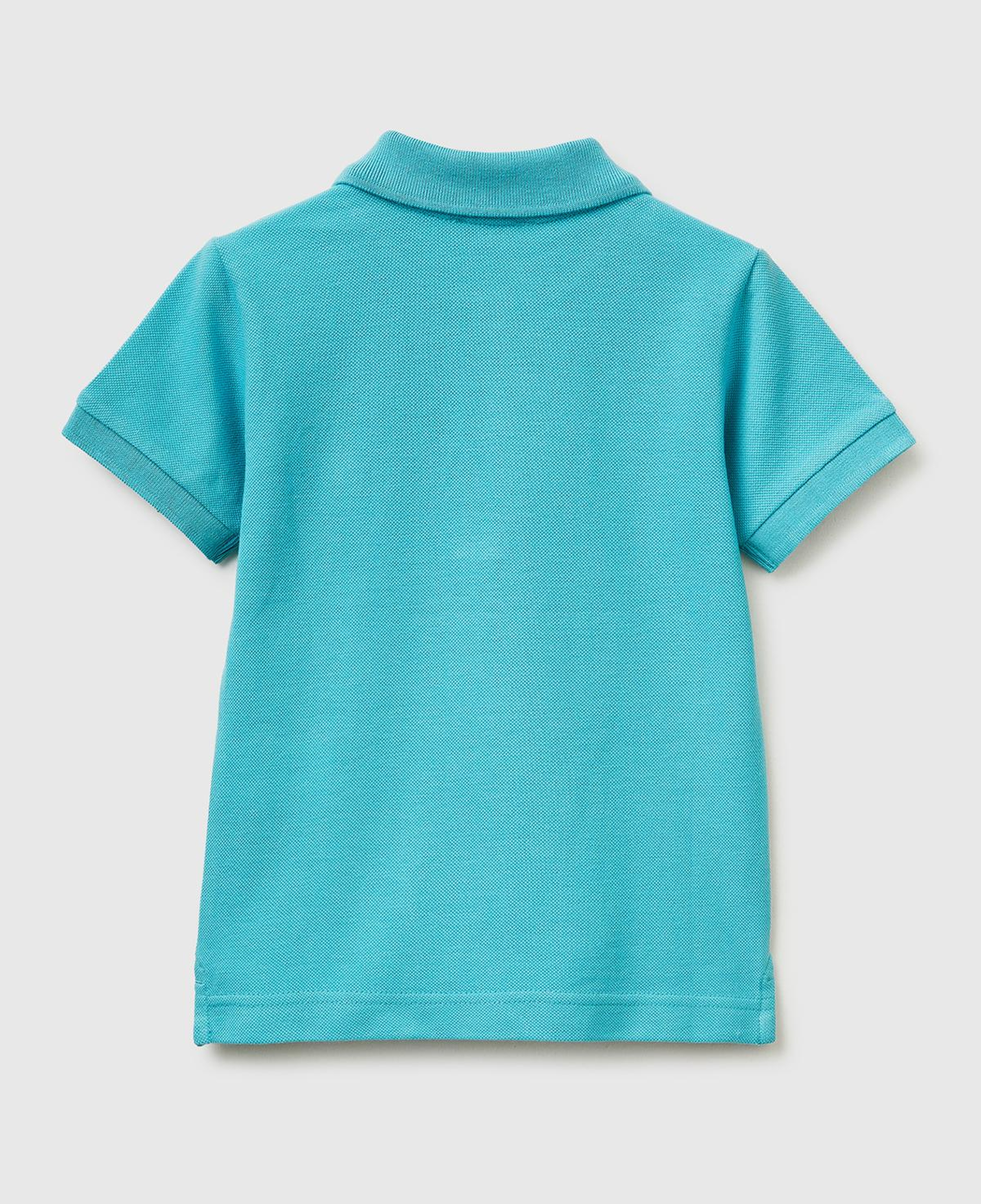 Erkek Çocuk Açık Mavi Logolu Pike Polo T-Shirt