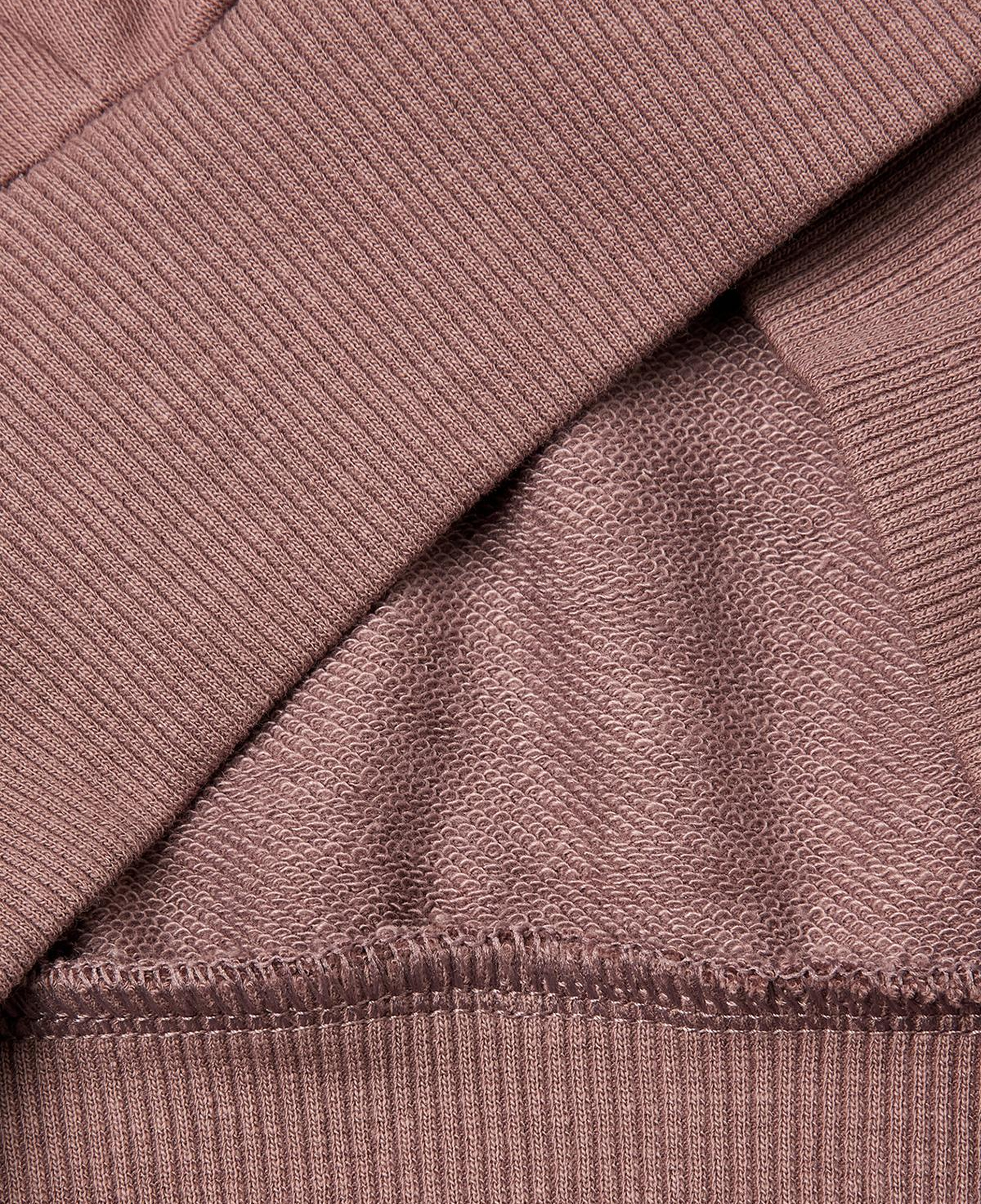 Kız Çocuk Kahverengi Taş İşlemeli Kanguru Cepli Fermuarlı Kapüşonlu Sweatshirt