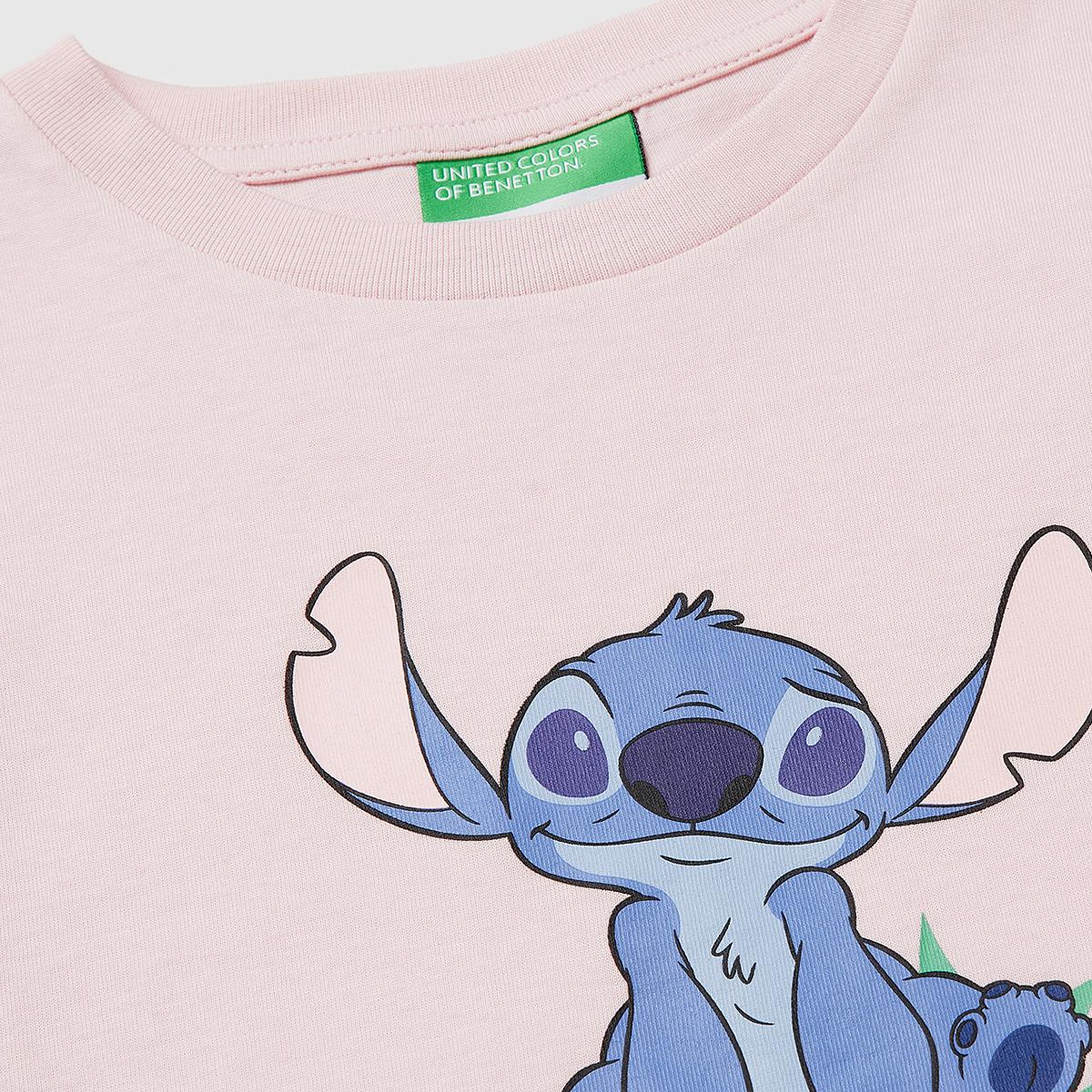 Kız Çocuk Toz Pembe Su Bazlı Baskılı İşlemeli Kolu Logo Detaylı Boxy Fit T-Shirt