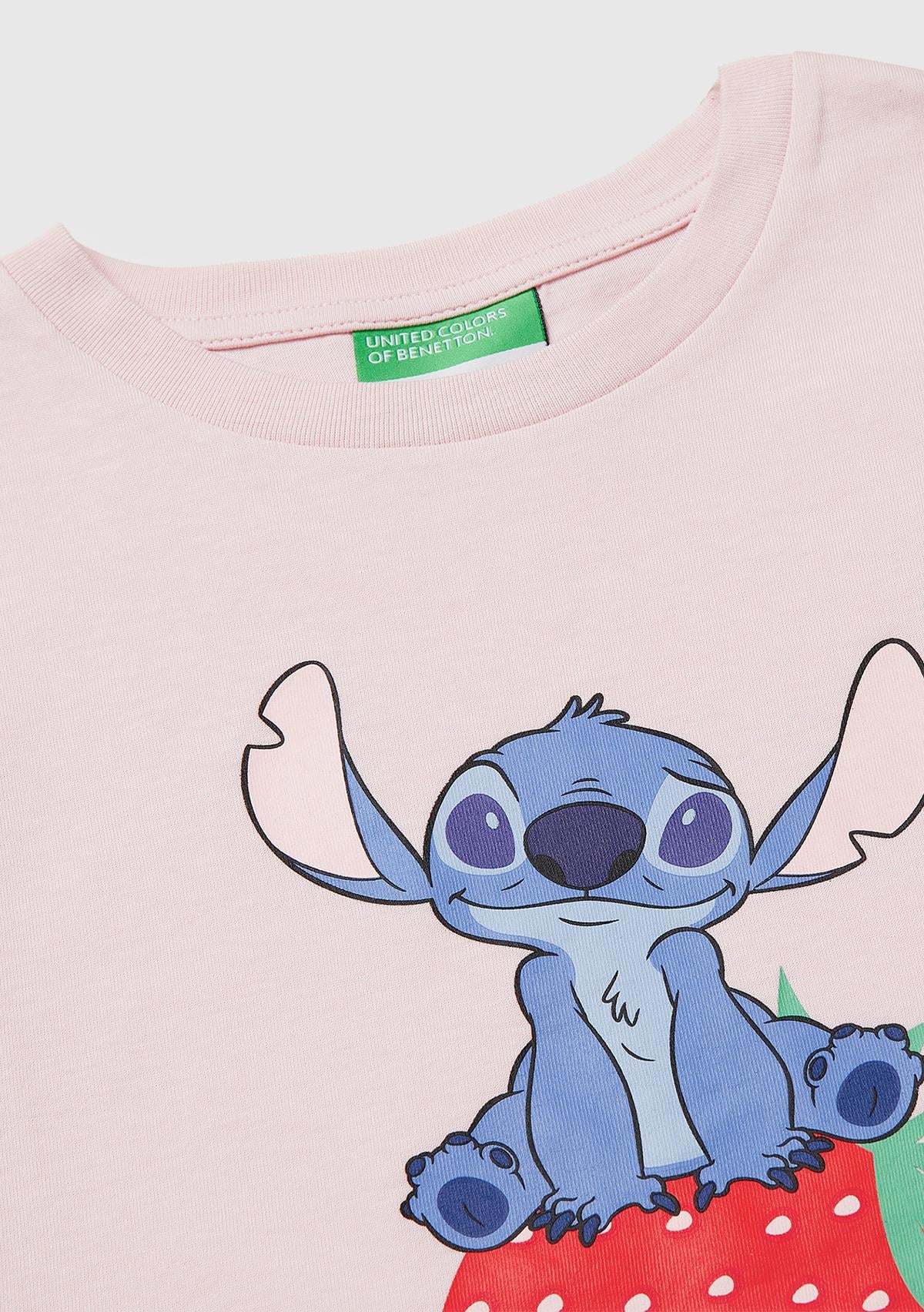 Kız Çocuk Toz Pembe Su Bazlı Baskılı İşlemeli Kolu Logo Detaylı Boxy Fit T-Shirt