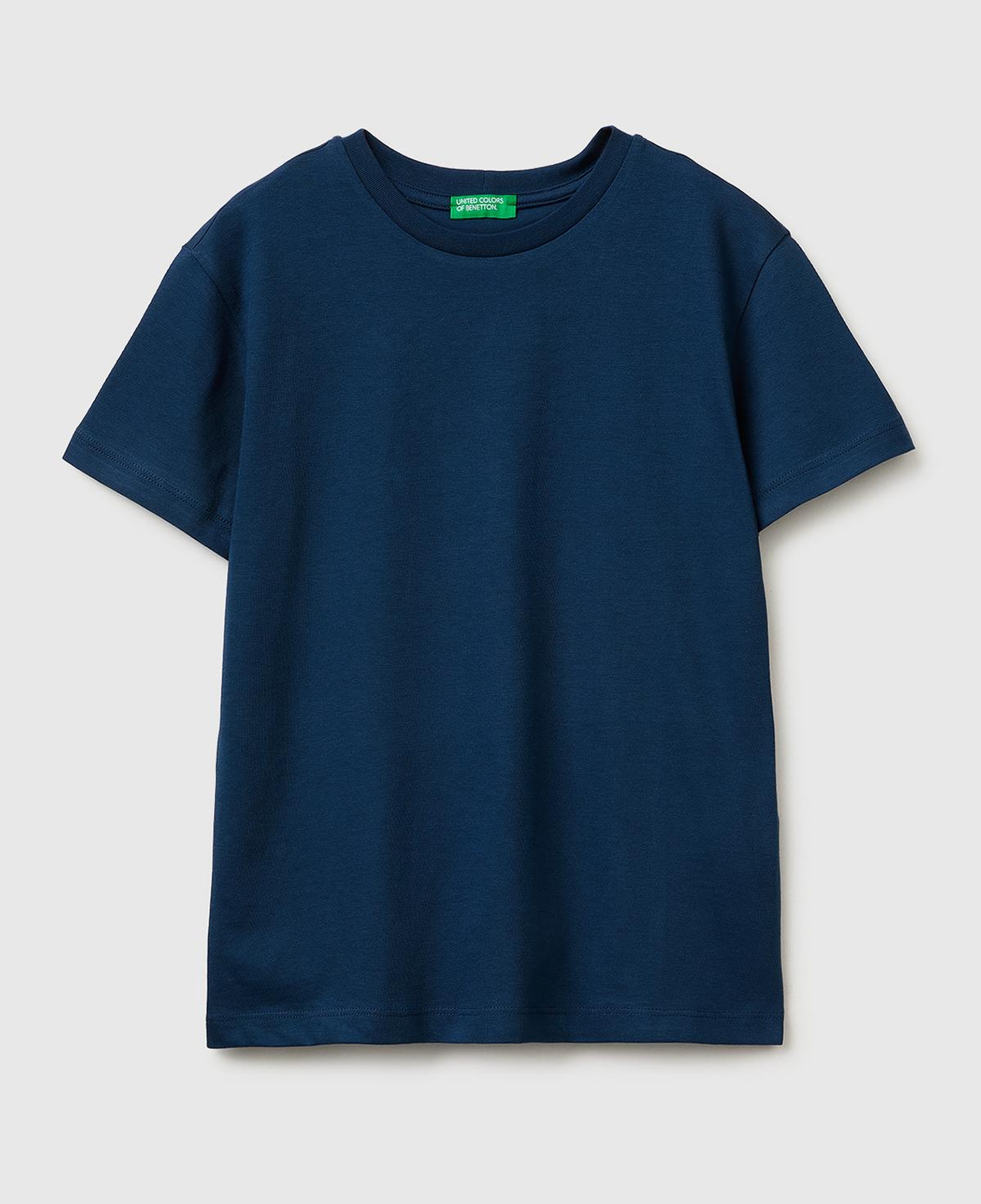 Erkek Çocuk Koyu Lacivert Tema Baskılı Rahat Kalıp Bisiklet Yaka T-Shirt