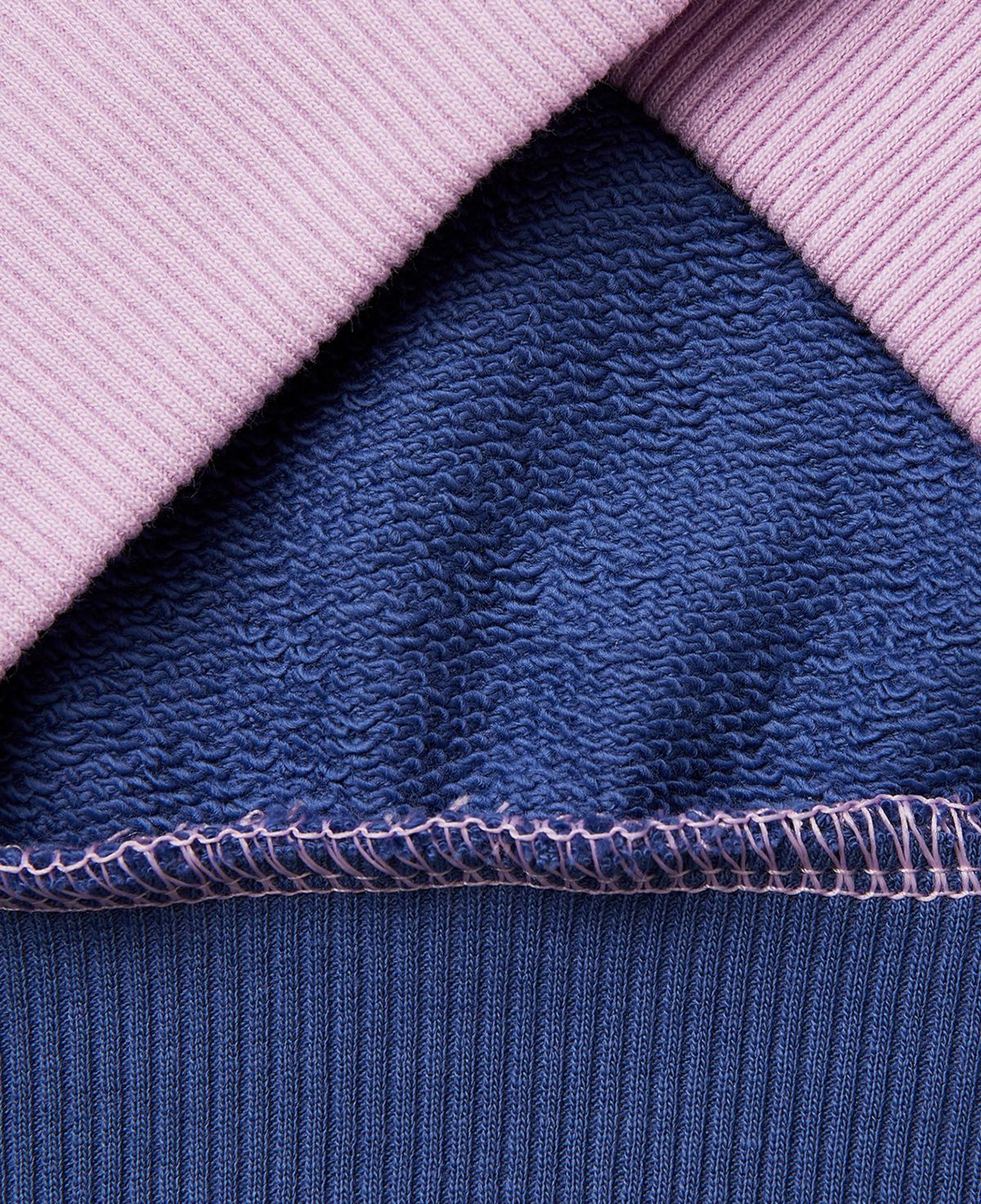 Kız Çocuk Pembe Renkli Baskılı Kontrast Detaylı Logolu Bisiklet Yaka Sweatshirt