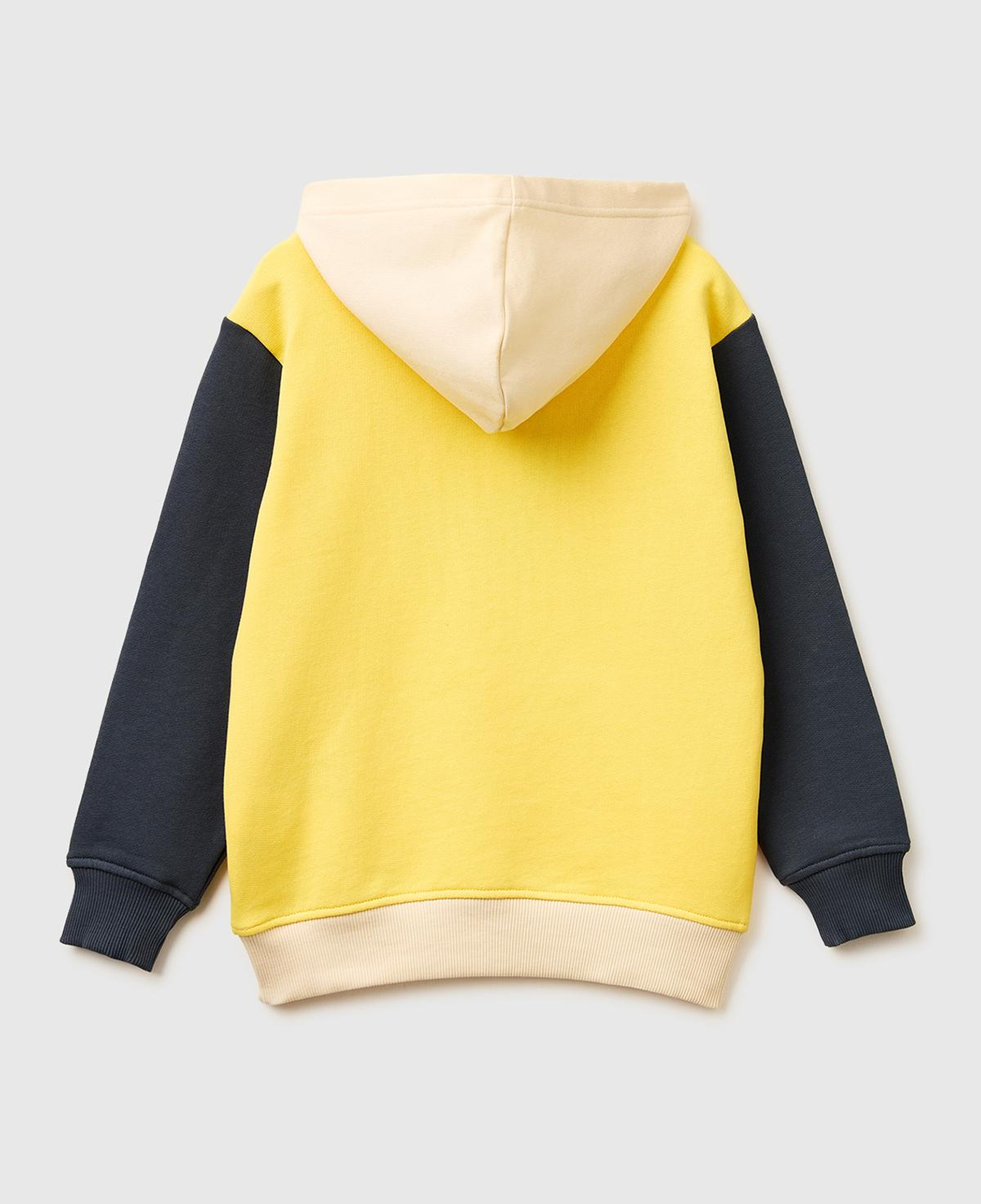 Erkek Çocuk Mix Önü Logo Baskılı Kanguru Cepli Kapüşonlu Sweatshirt