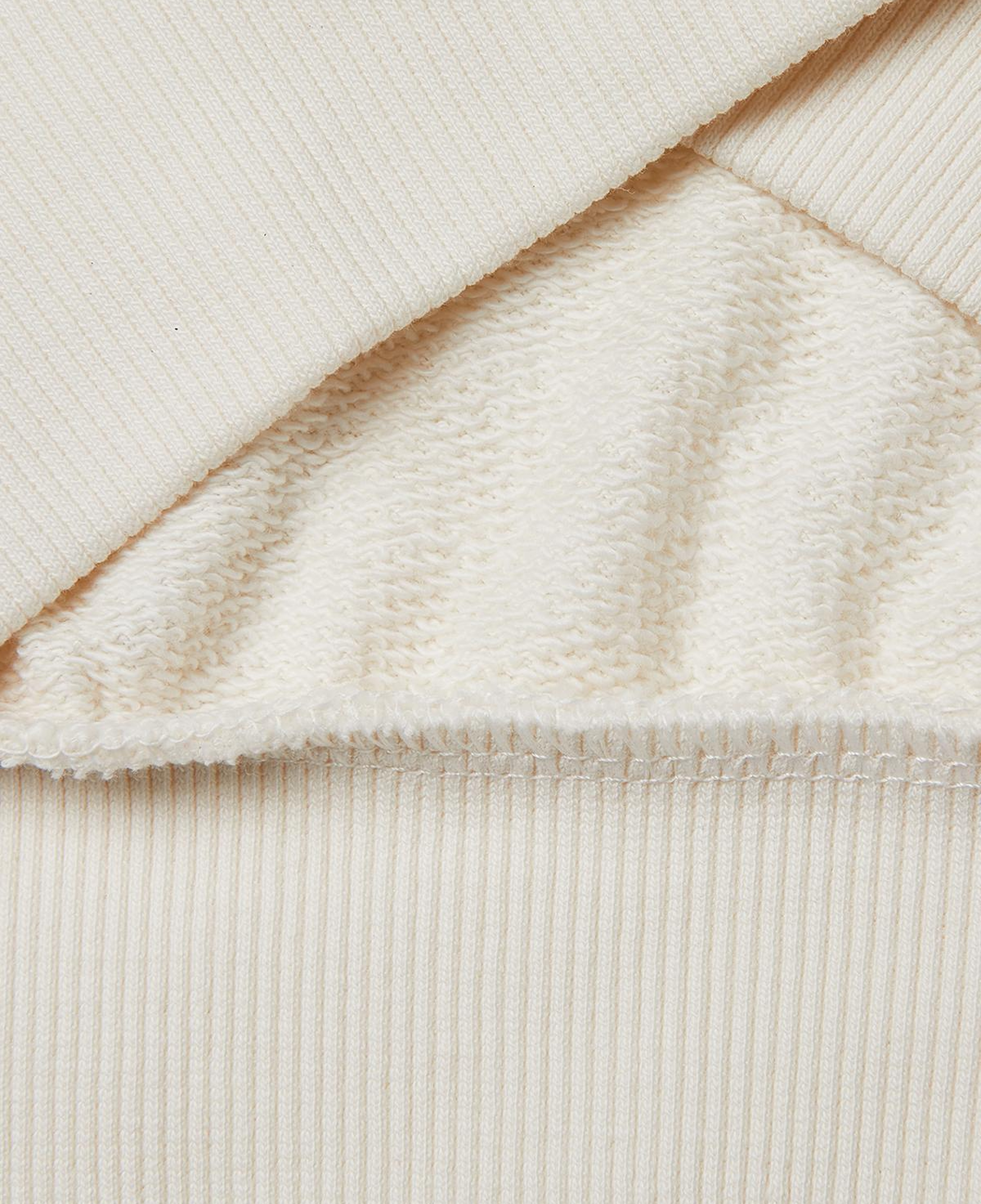 Kız Çocuk Ekru Simli Grafik Baskılı Yuvarlak Yaka Ribanalı Sweatshirt