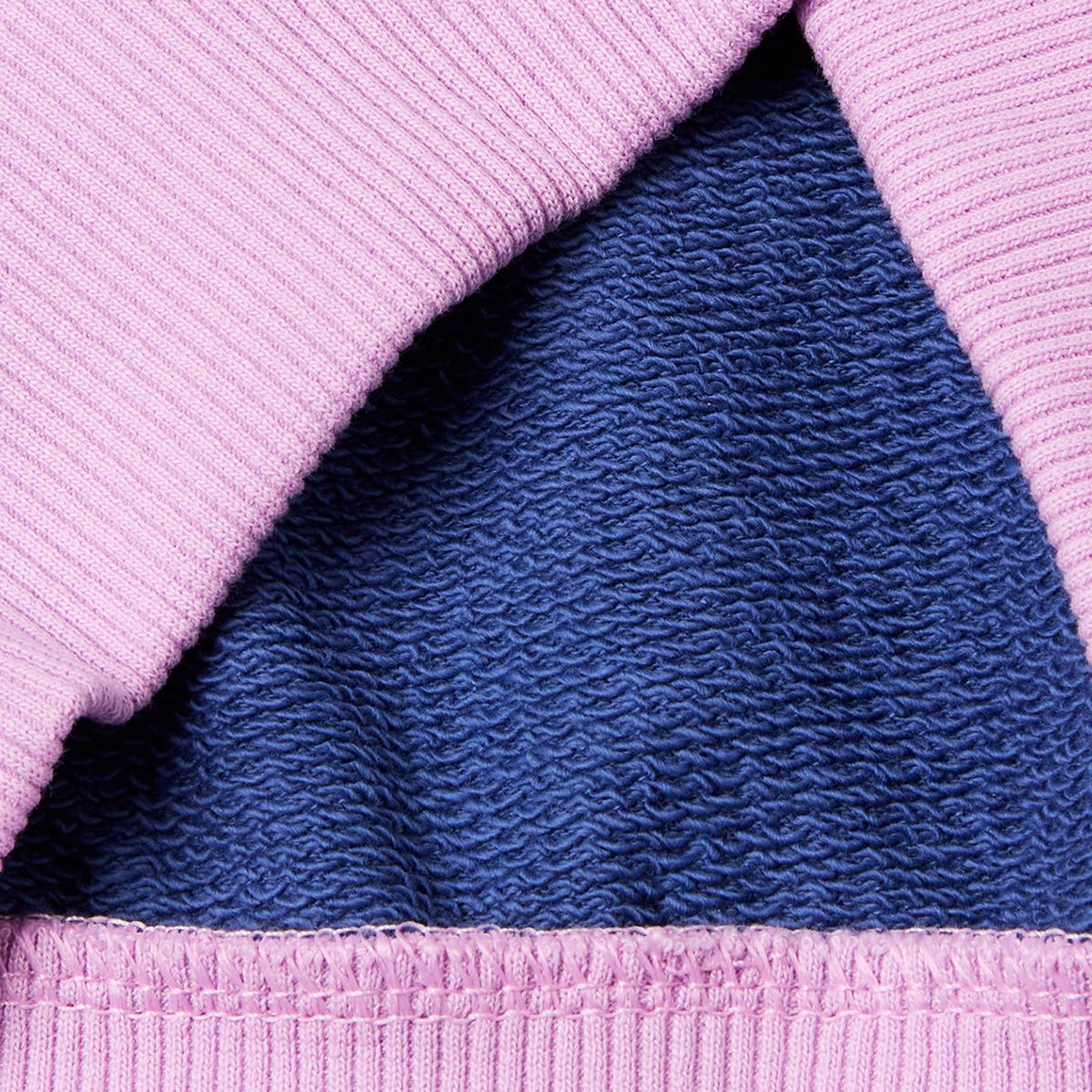 Kız Çocuk Lila Simli Logolu Fermuarlı Cepli Yüksek Yaka Sweatshirt