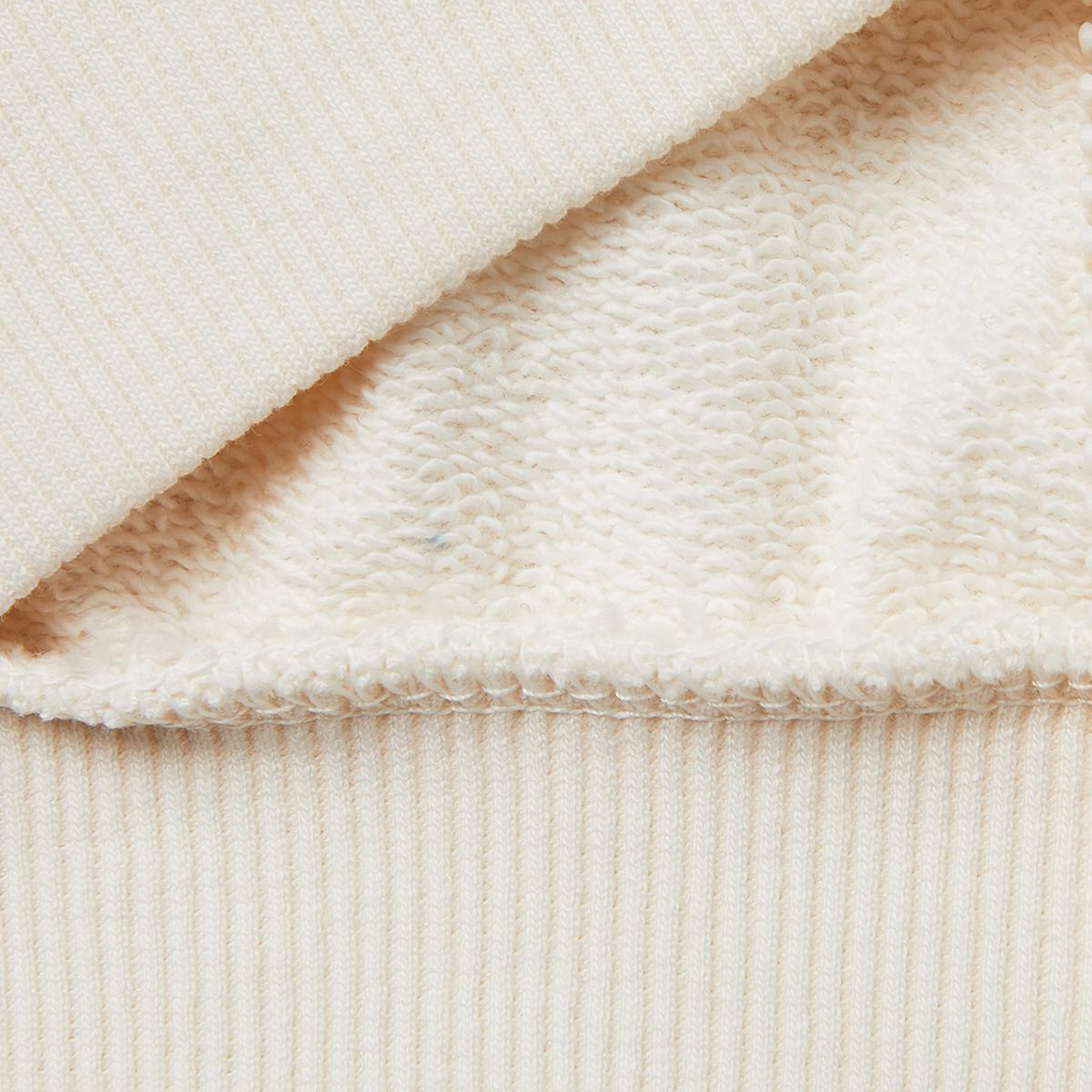 Kız Çocuk Ekru Simli Logolu Fermuarlı Cepli Kapüşonlu Yüksek Yaka Sweatshirt