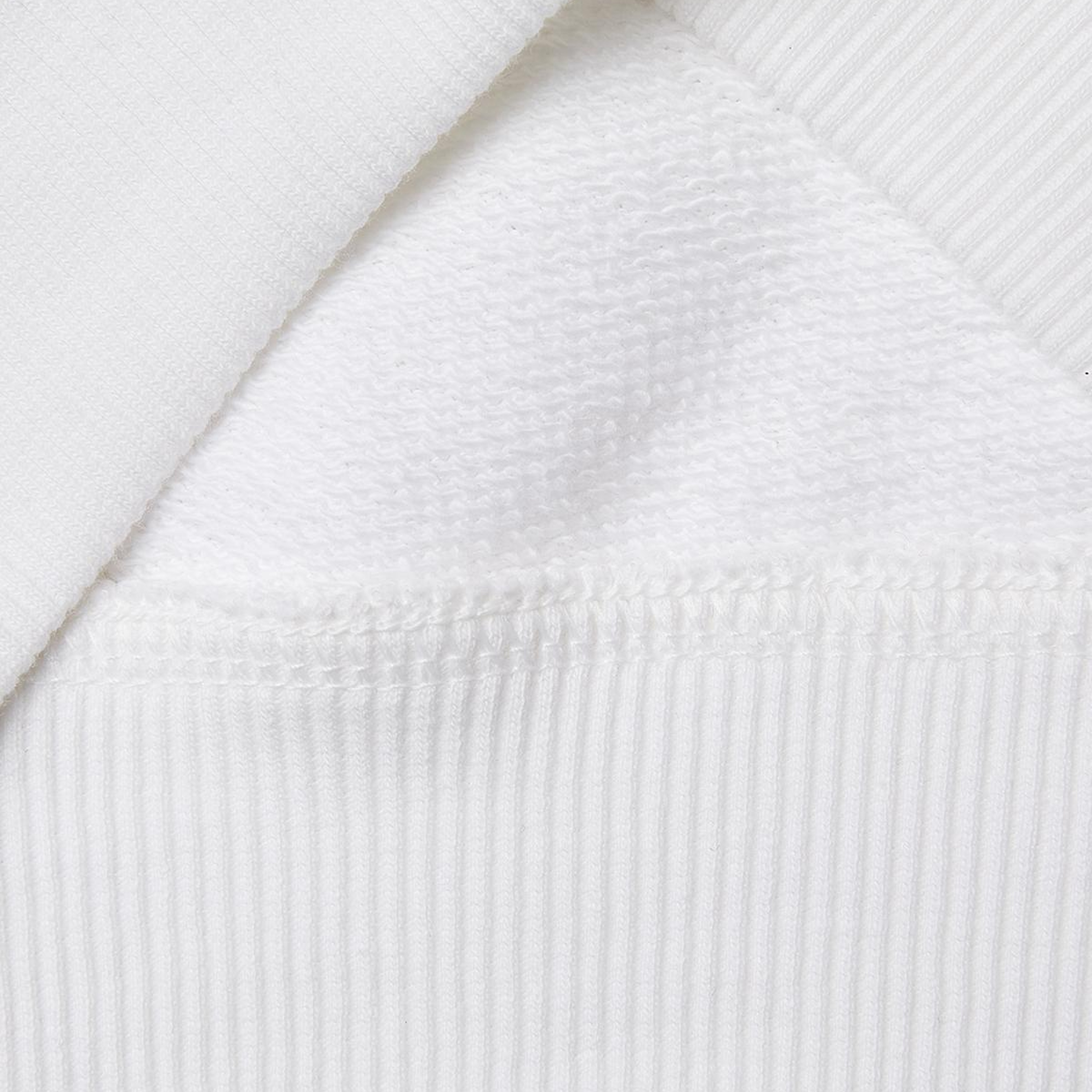 Erkek Çocuk Beyaz Önü Logo Baskılı Kanguru Cepli Kapüşonlu Sweatshirt