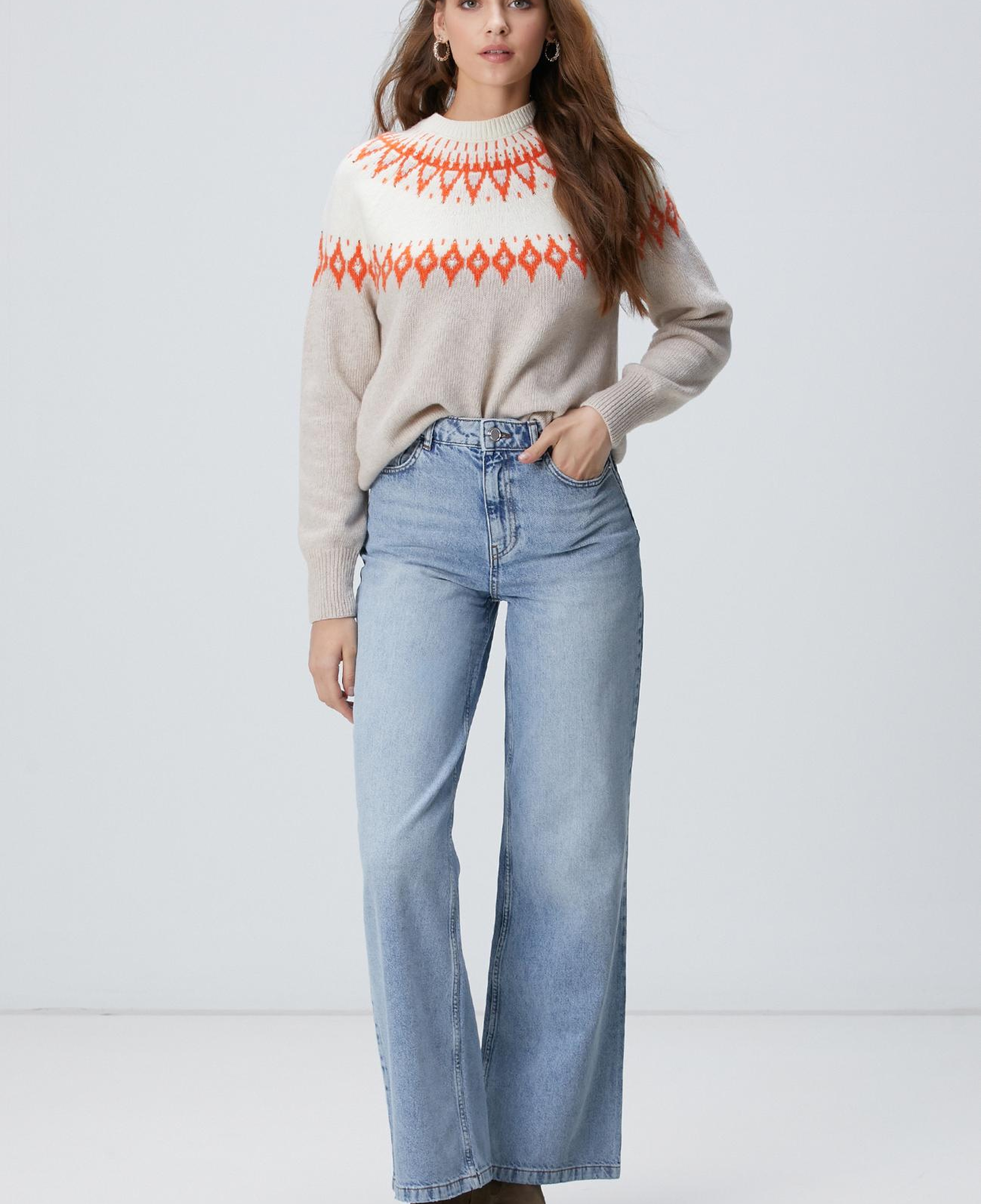 Network Kadın Açık Indigo Mavi Denim Pantolon