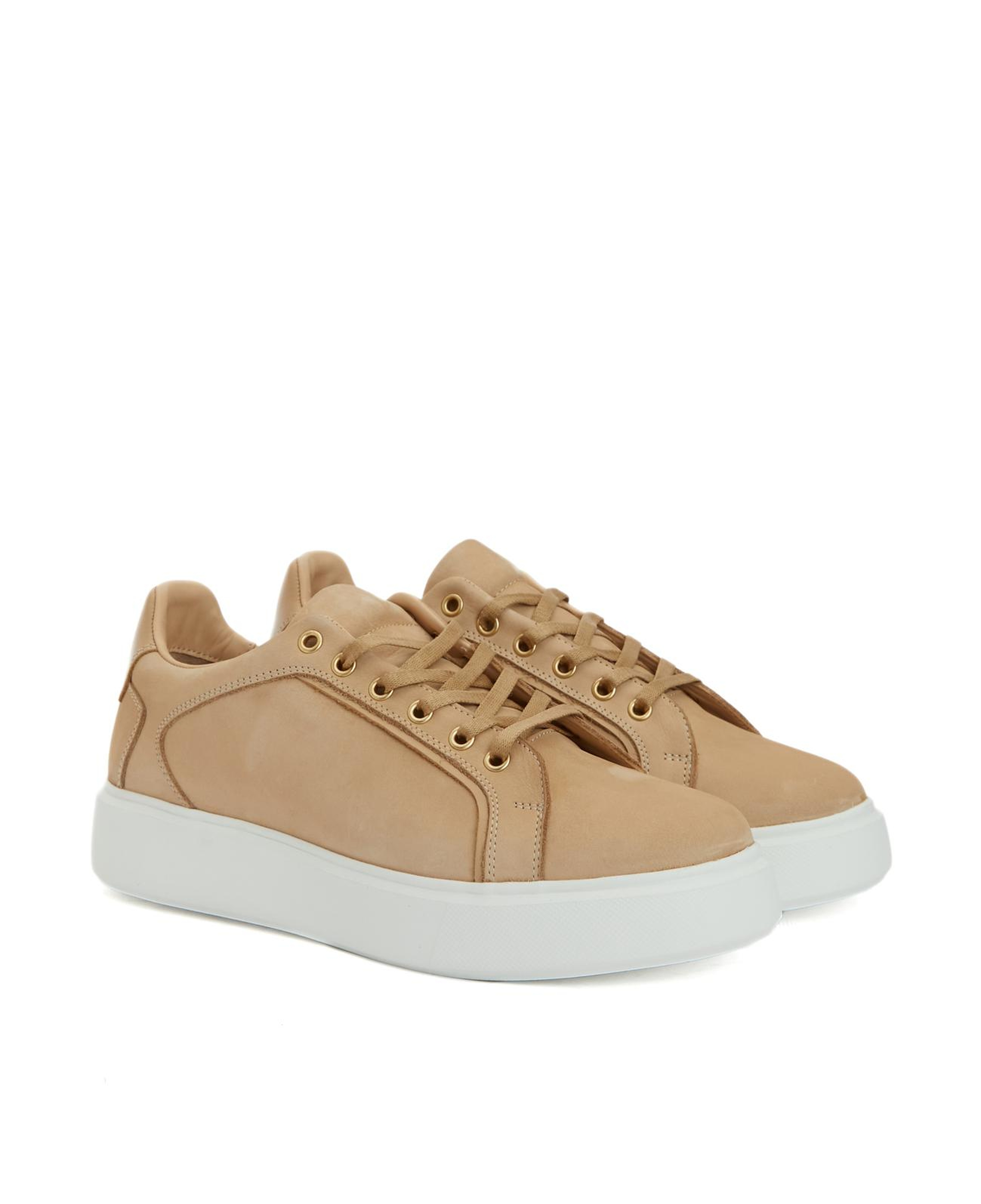 Divarese Kadın Kum Deri Sneaker