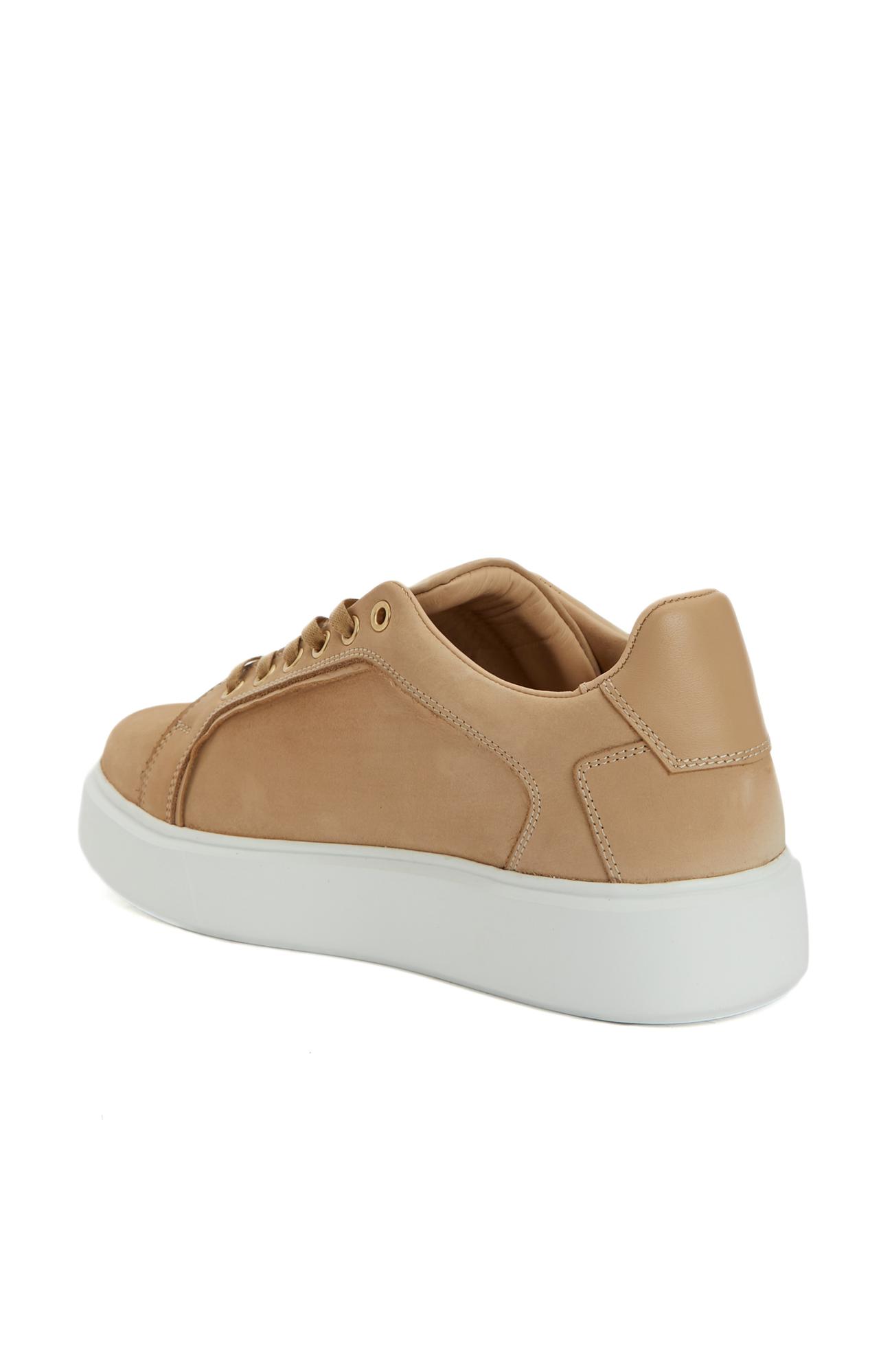 Divarese Kadın Kum Deri Sneaker