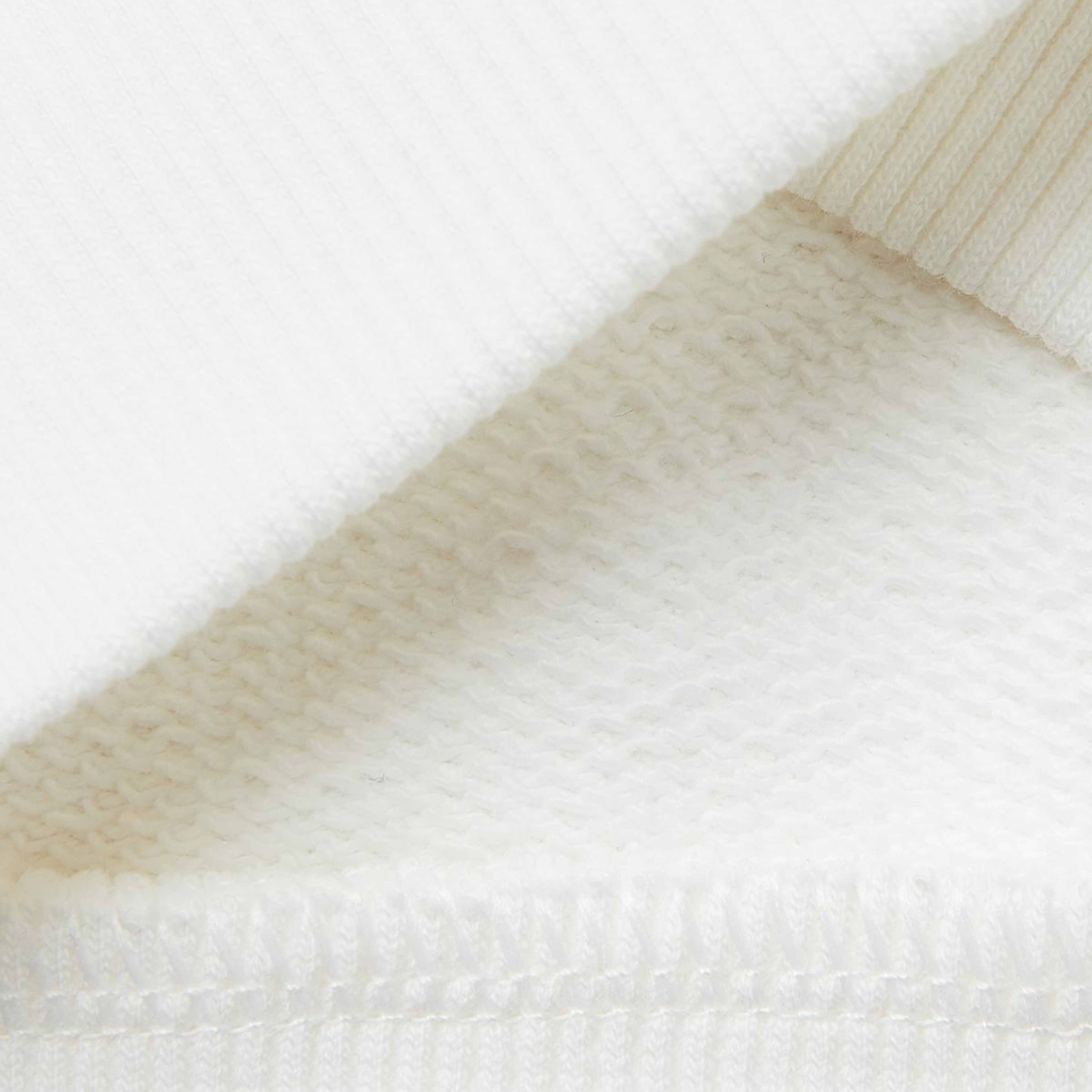 Kız Çocuk Beyaz Baskılı İşlemeli Bisiklet Yaka Sweatshirt