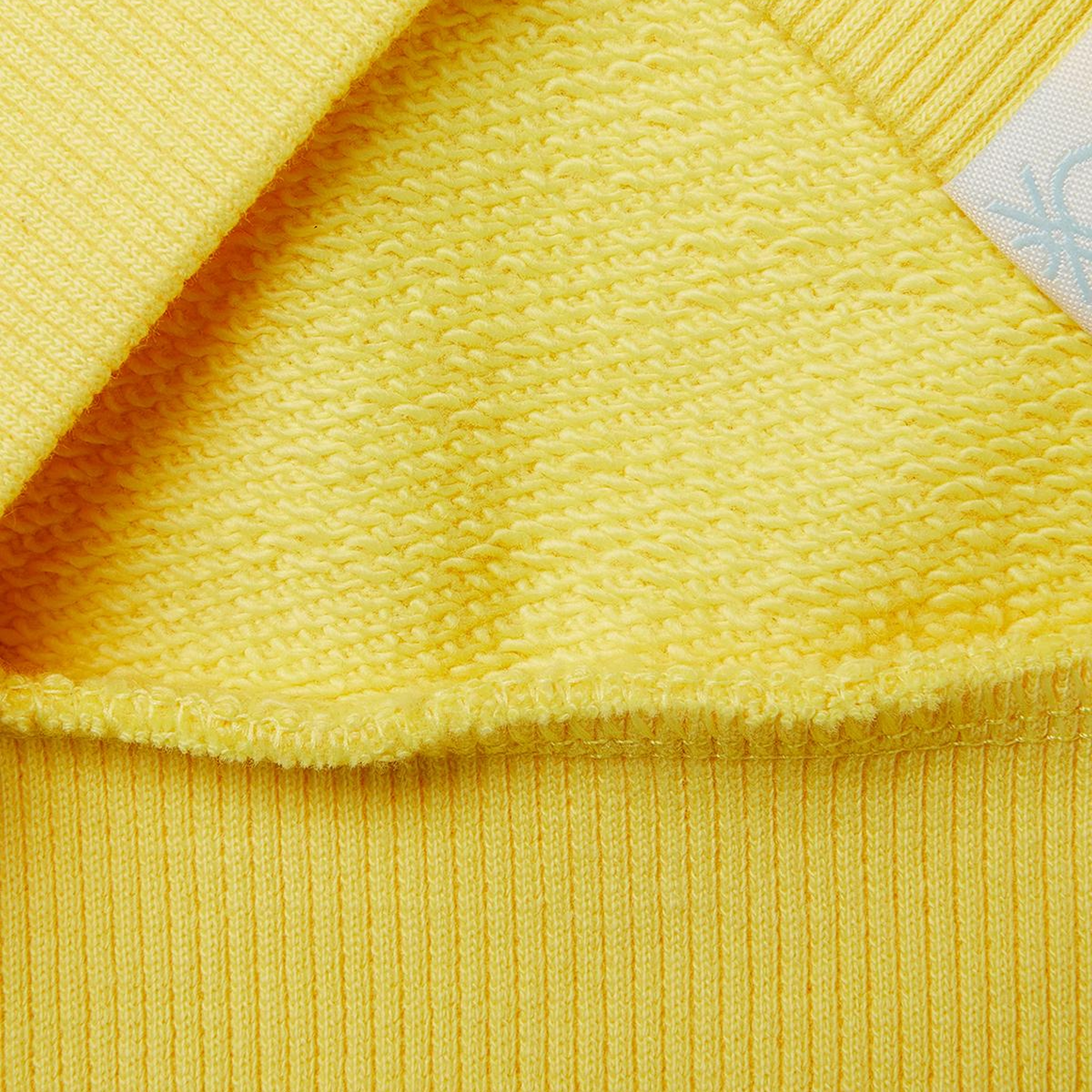 Erkek Çocuk Sarı Çok Renkli Baskılı Kol Detaylı Bisiklet Yaka Sweatshirt