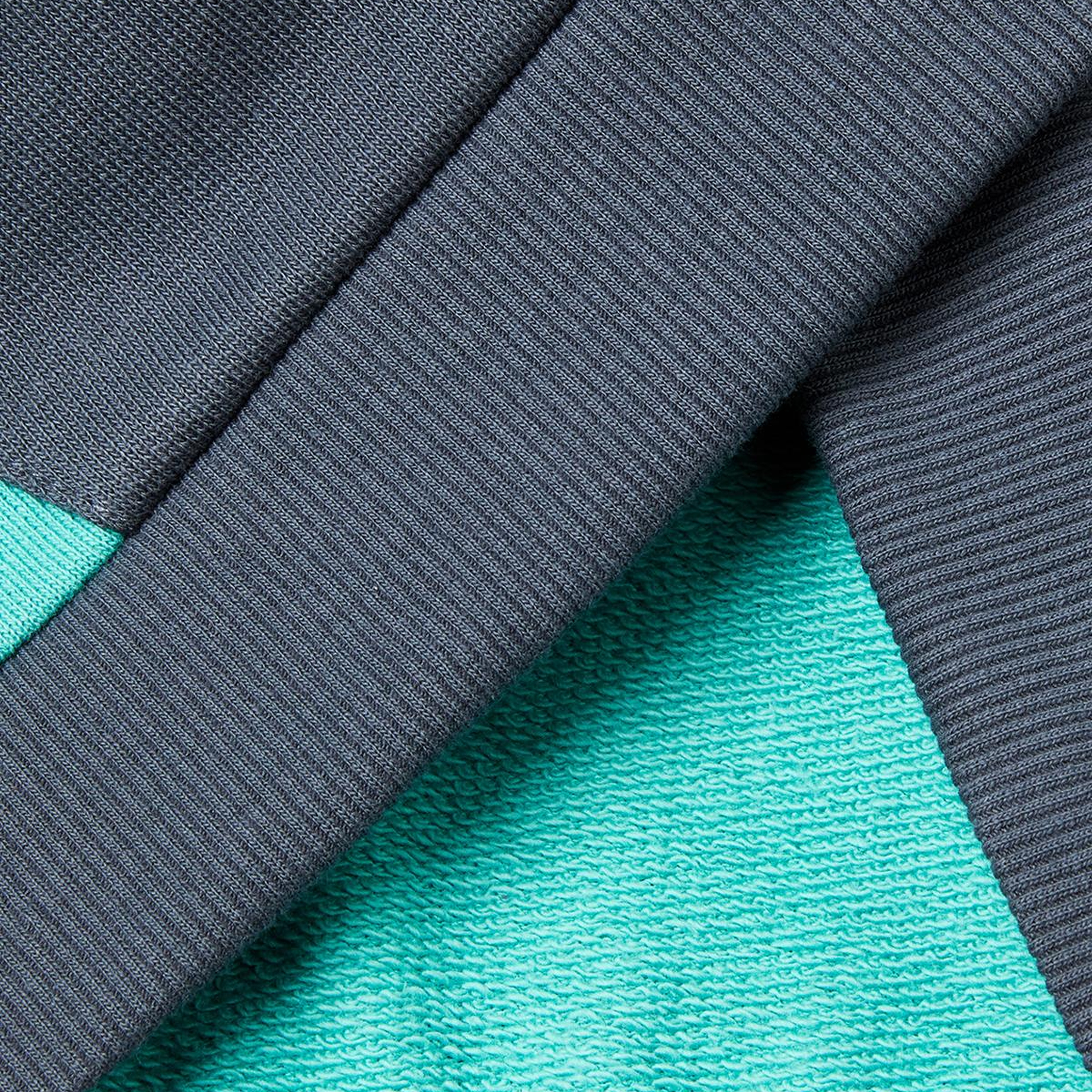 Erkek Çocuk Turkuaz Mix Logo Baskılı Cepli Fermuarlı Dik Yaka Sweatshirt