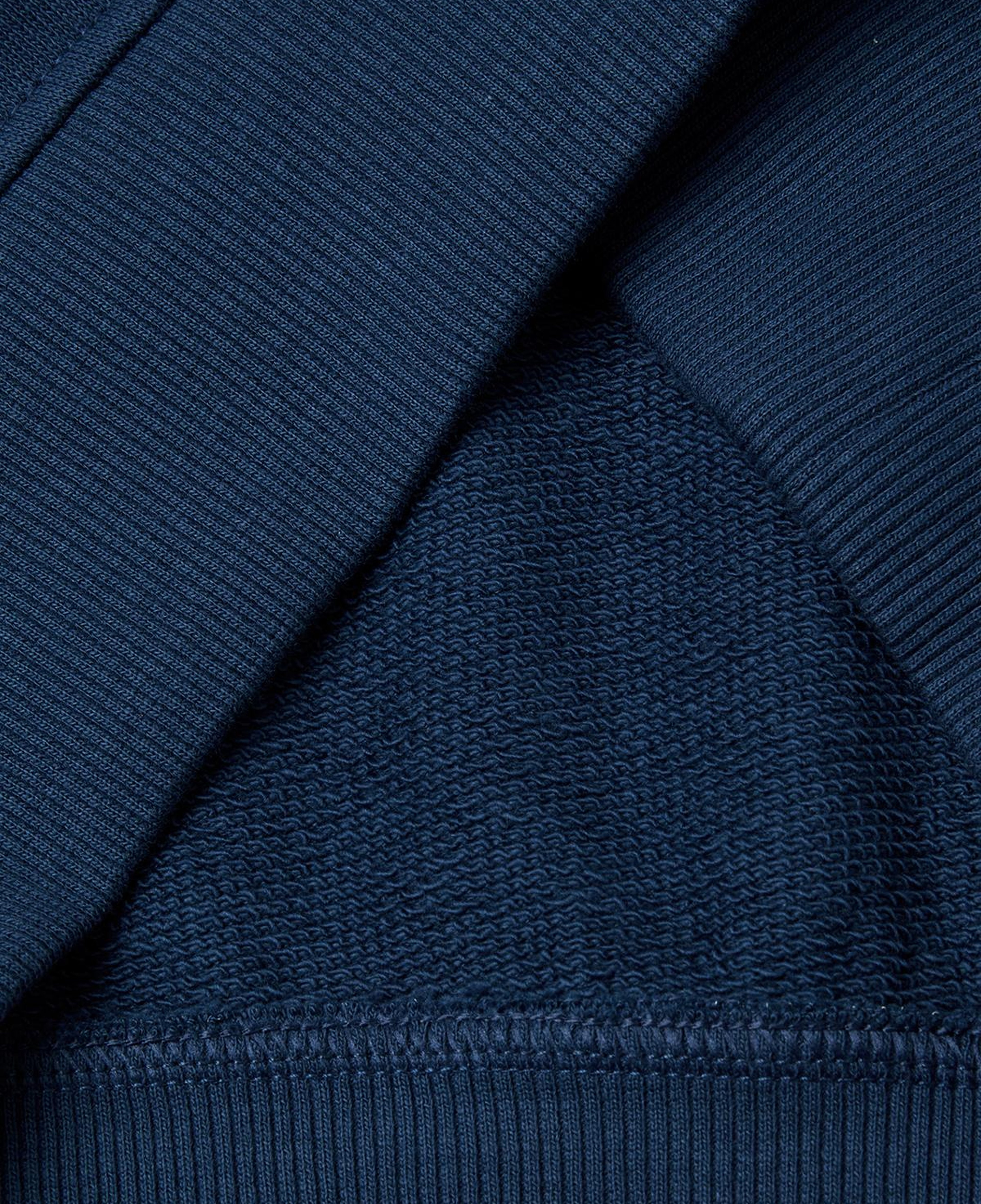 Erkek Çocuk Koyu Lacivert Önü ve Arkası One Piece Baskılı Kapüşonlu Sweatshirt