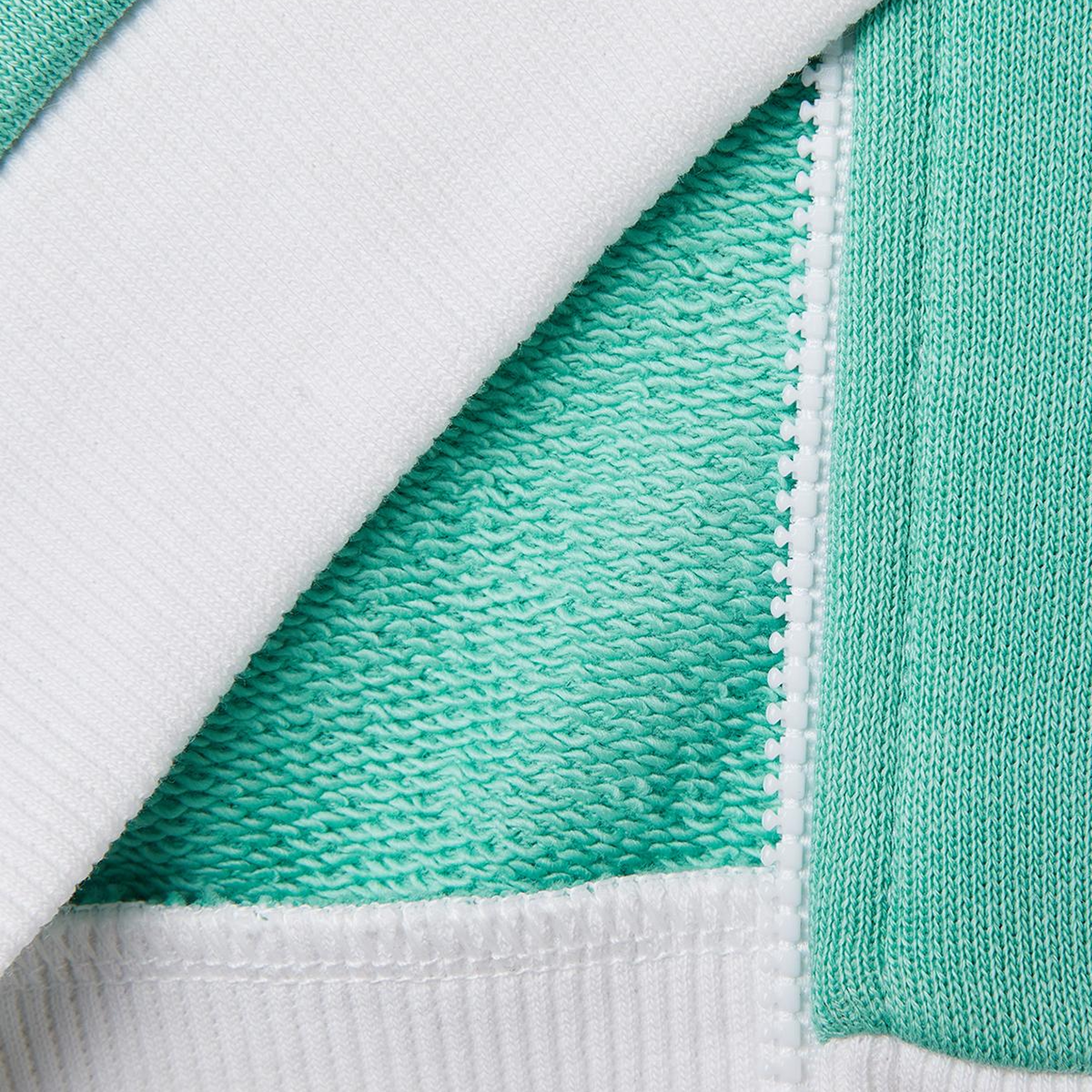 Kız Çocuk Beyaz Mix Simli Grafik Baskılı Logolu Cepli Fermuarlı Sweatshirt