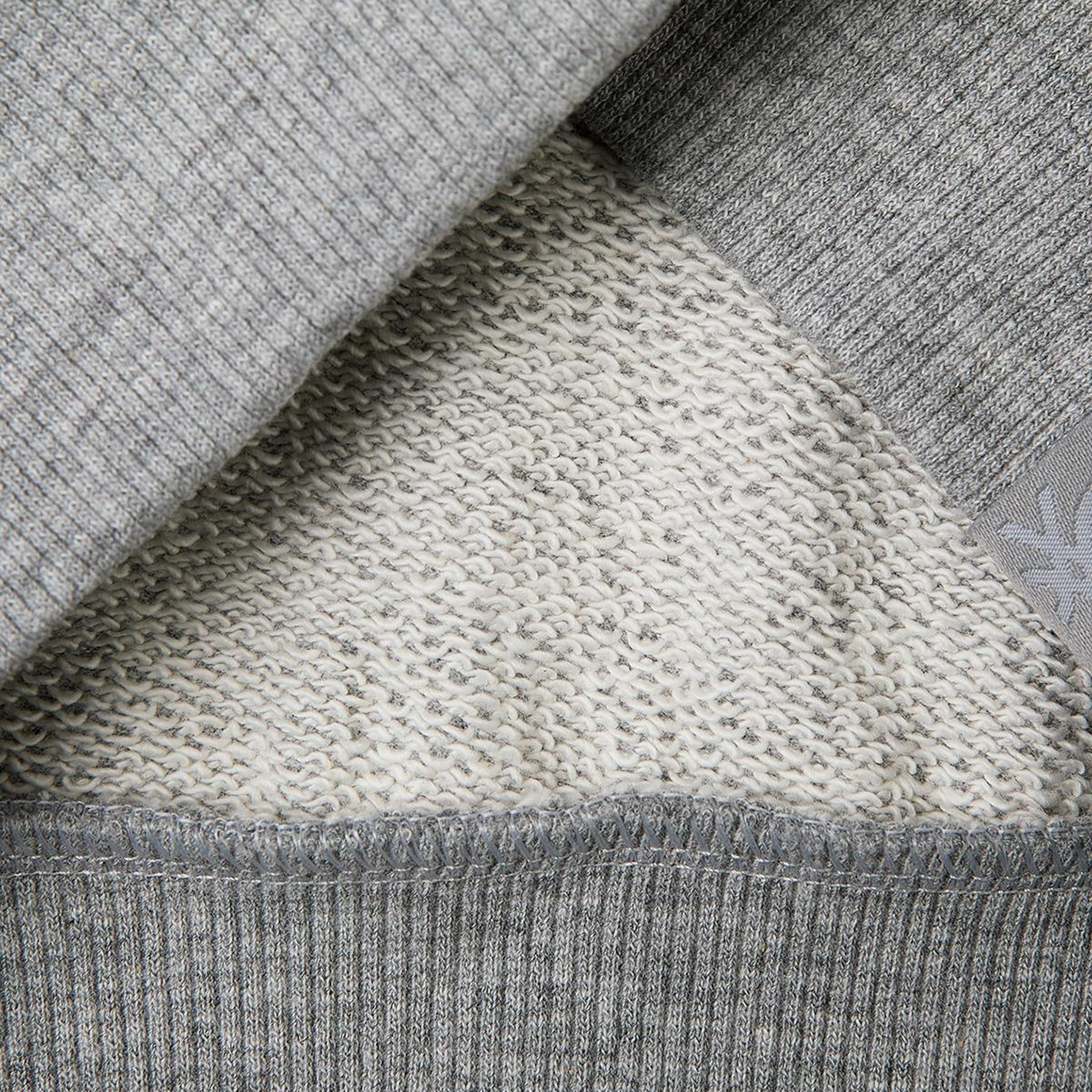 Erkek Çocuk Gri Mix Tamamı Desenli Logo Etiketli Bol Kalıp Kapüşonlu Sweatshirt