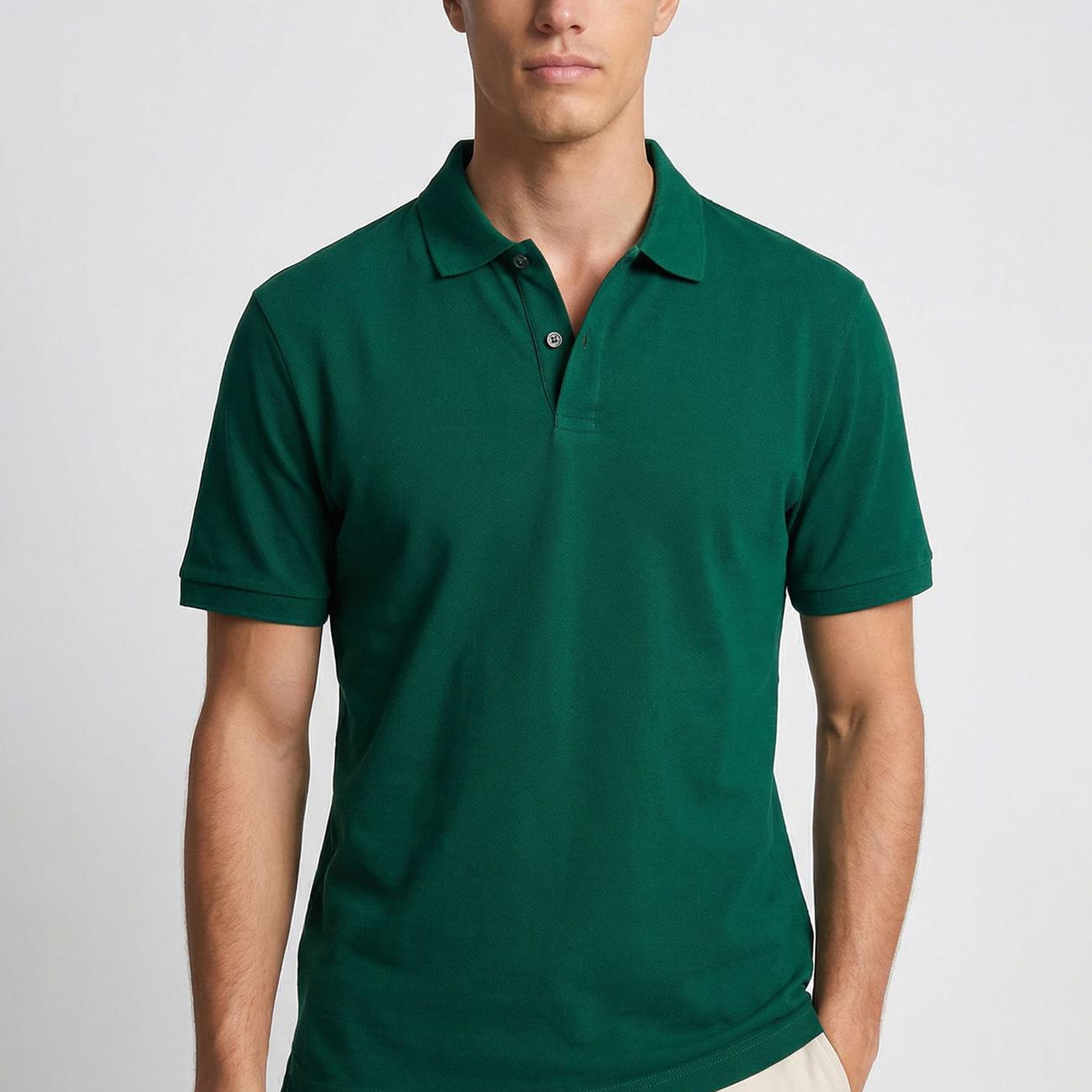Network Erkek Yeşil Polo Yaka Pike T-shirt